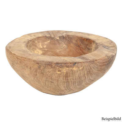 LebensWohnArt Dekoschale Teak Schale PREMIO ca. D20cm Natural