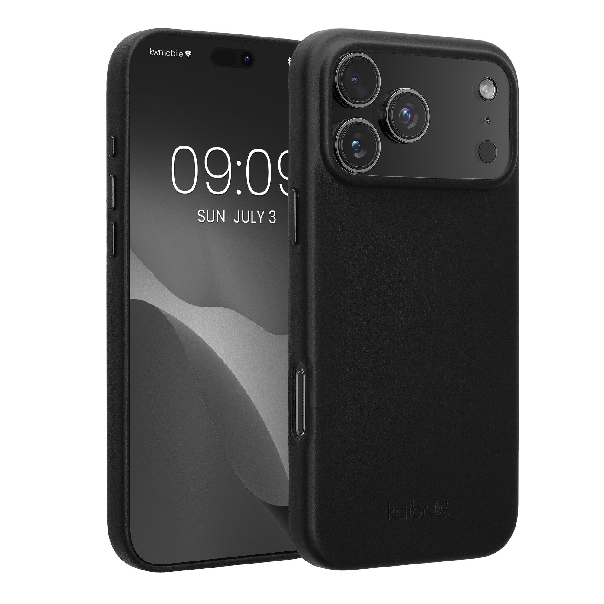 kalibri Smartphone-Hülle Hülle für Apple iPhone 17 Pro Max, Leder Handy Cover Case - Hardcover Schutzhülle