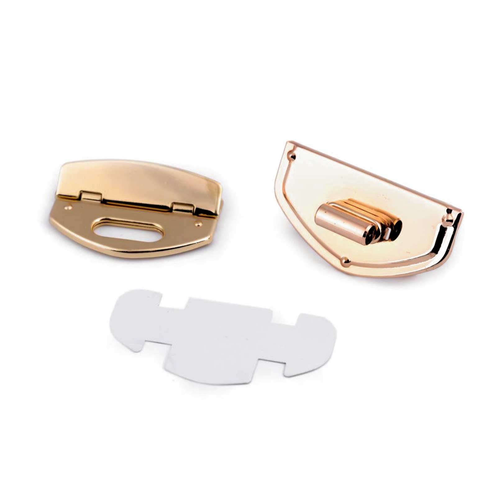 maDDma Eleganter Drehverschluss für Taschen und Geldbörsen Mappenverschluss Gurtstecker, 54 x 38 x 13 mm