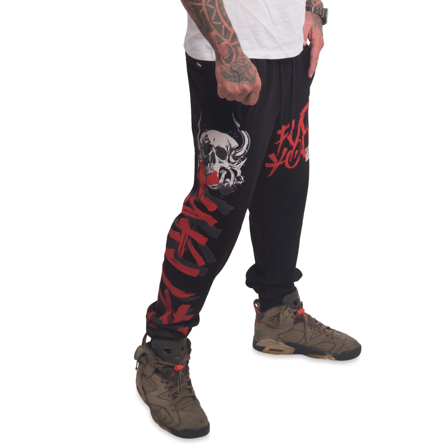 YAKUZA Jogginghose Horned FU mit verschließbaren Taschen günstig online kaufen