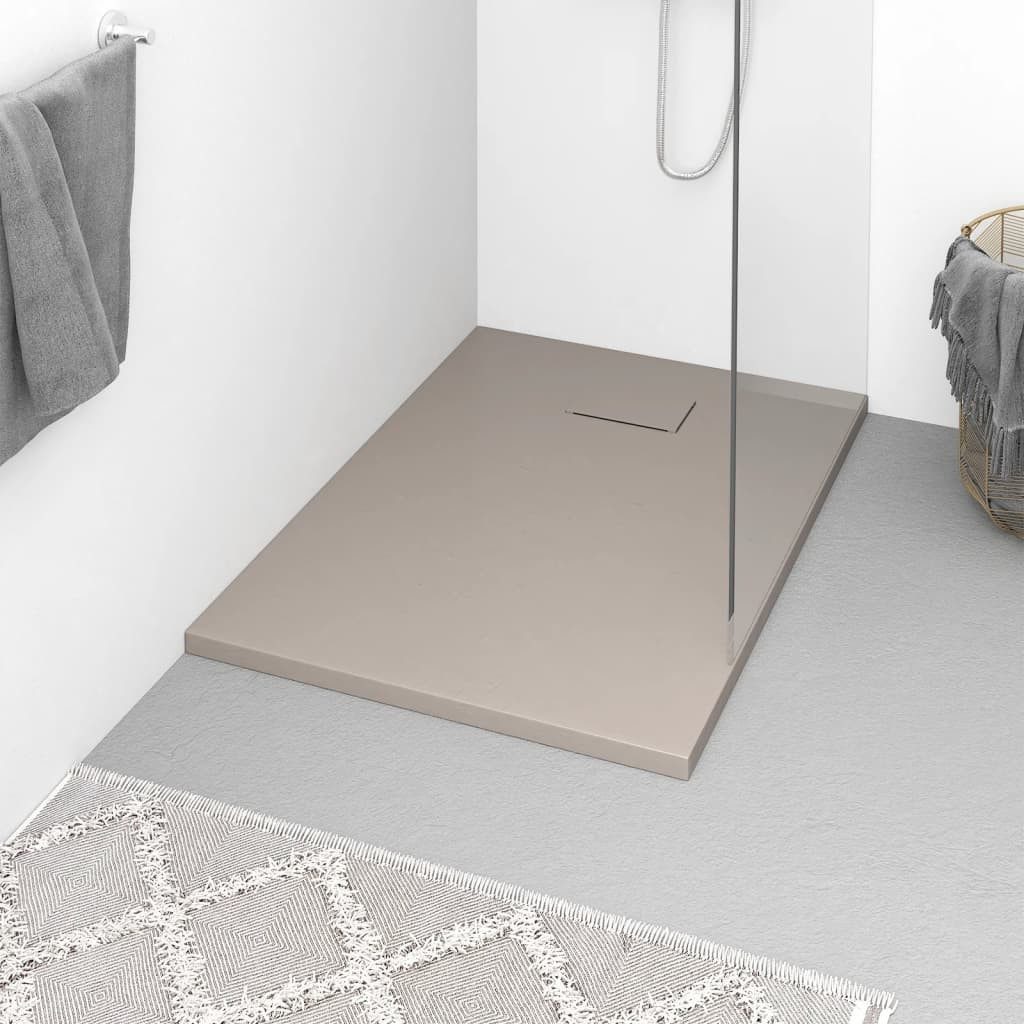 vidaXL Duschwanne Duschwanne SMC Braun 100x70 cm