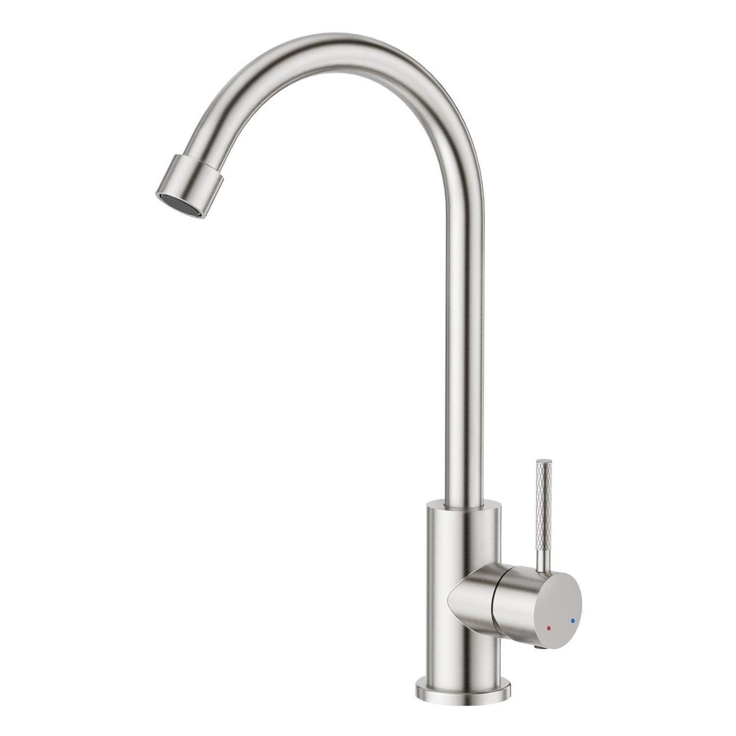 LuxusKollektion Spültischarmatur Küchenarmatur Edelstahl Einhebelmischer (1-St)