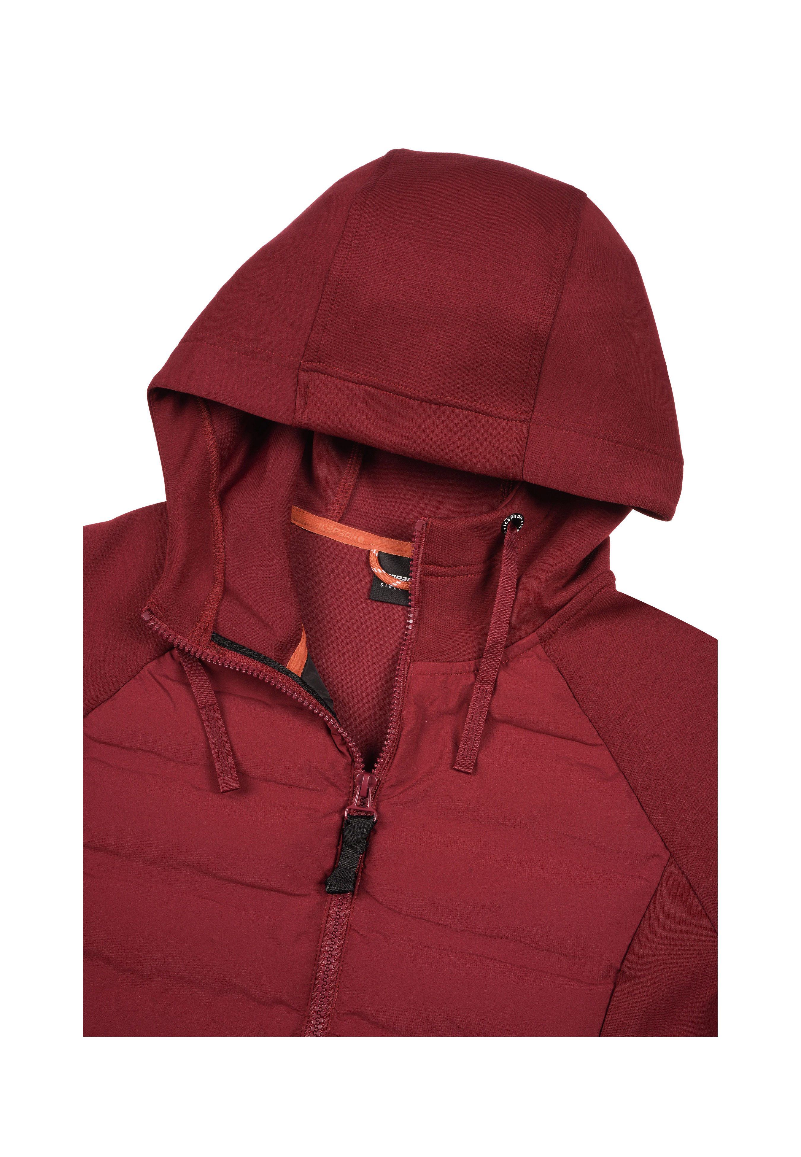 Icepeak Hybridjacke ICEPEAK ASHBURN mit fester Kapuze und Kordelzügen, aus 4-Wege-Stretch-Material
