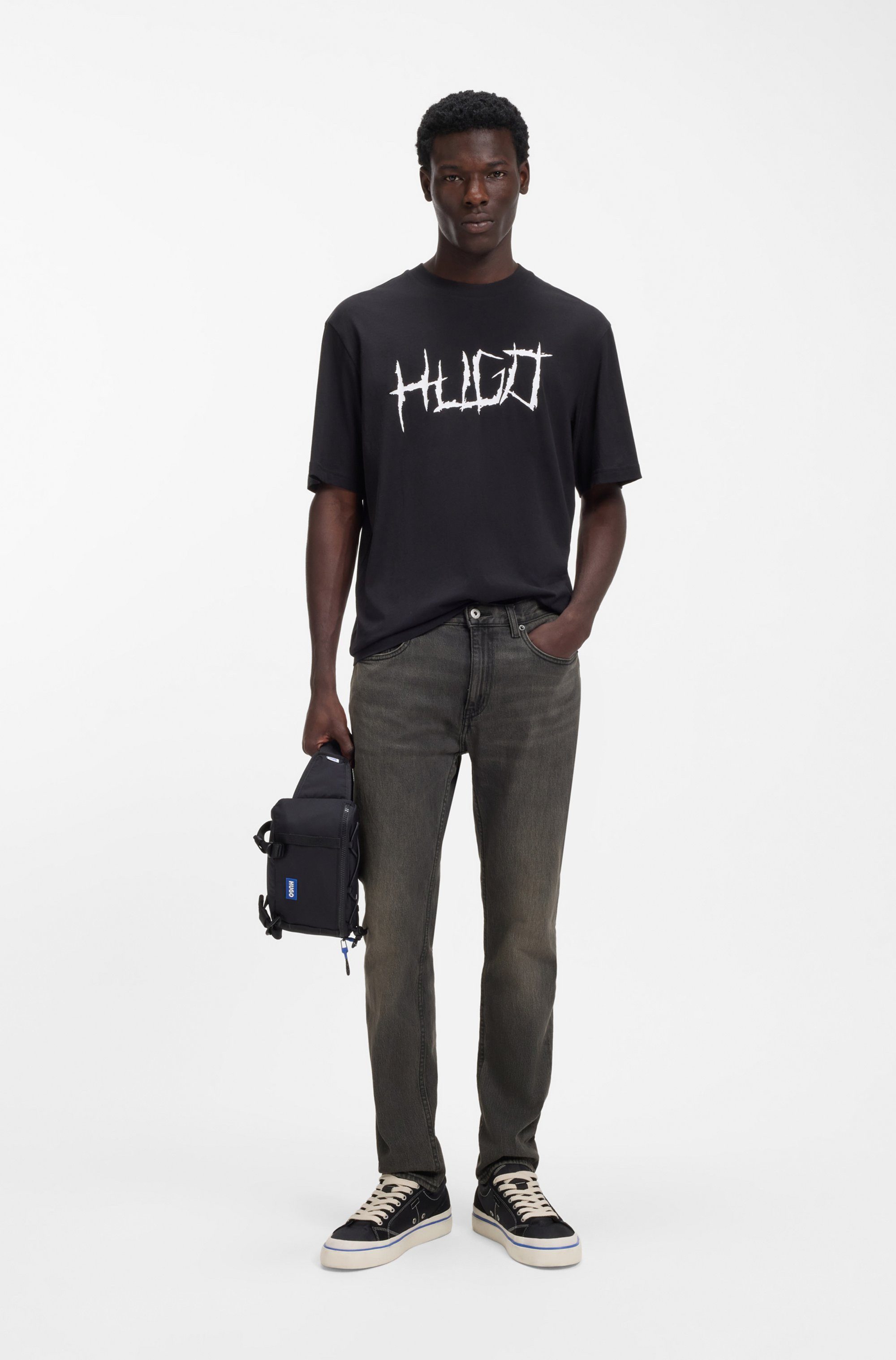 HUGO Slim-fit-Jeans Ash mit Stone-washed-Finish – Bild 3 von 5