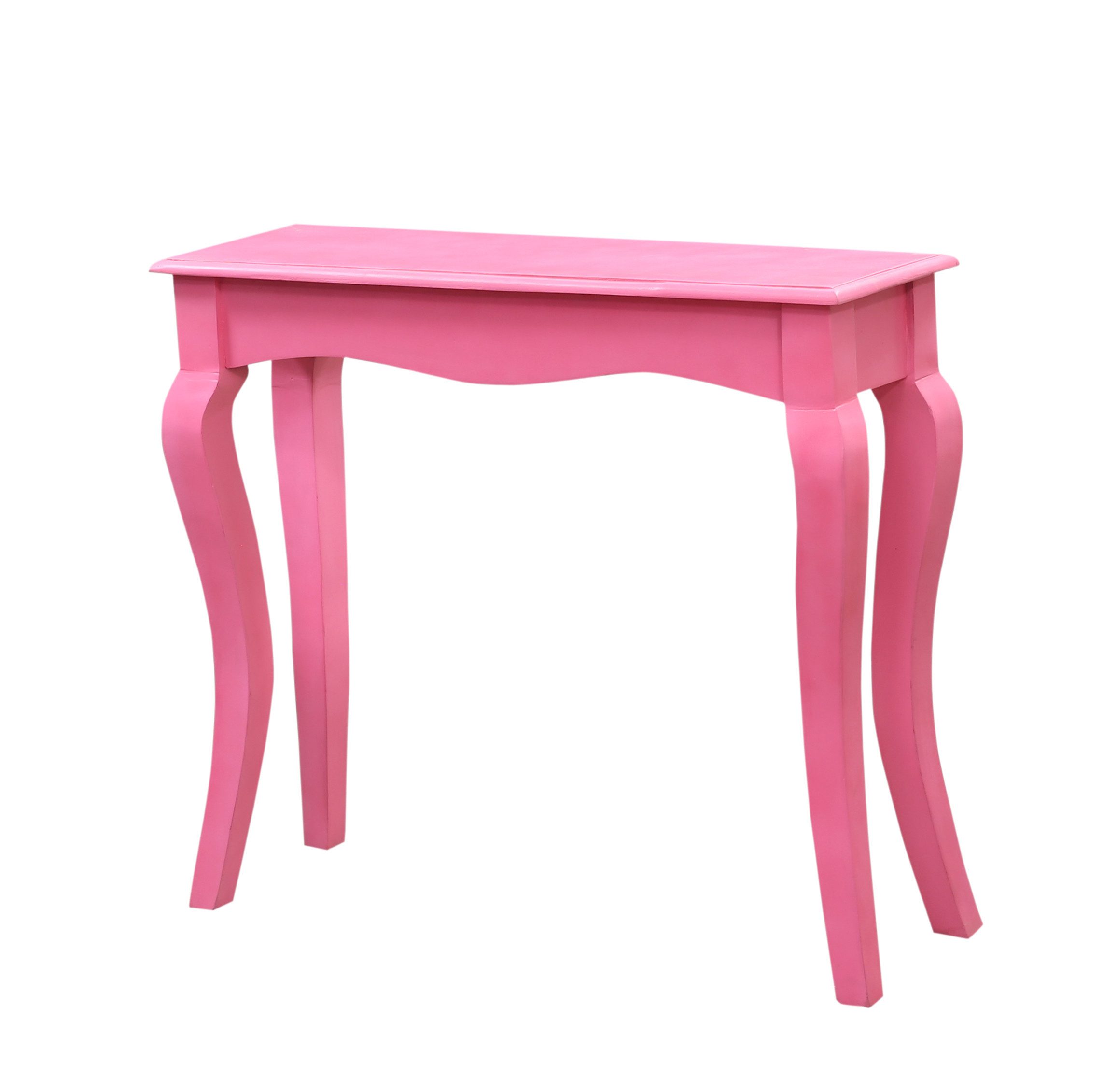 Marrakesch Orient & Mediterran Interior Konsolentisch Boho Konsole Elifo handgefertigt aus Mangoholz in Rosa 90 cm im Trend (1-St), Handarbeit