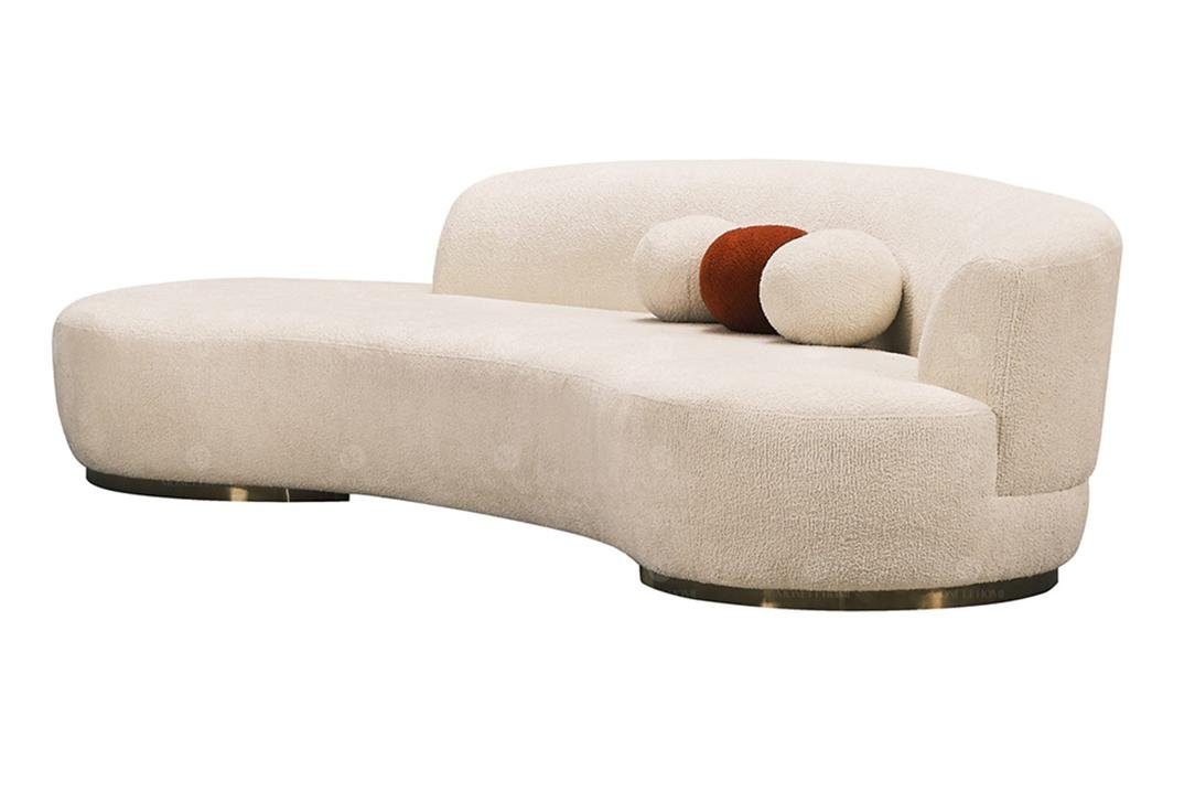 Sitzer Polstersofa Sofa Couch in Made 3-Sitzer Dreisitzer 1 Europa JVmoebel Moderne, 3 Weiß Teile,