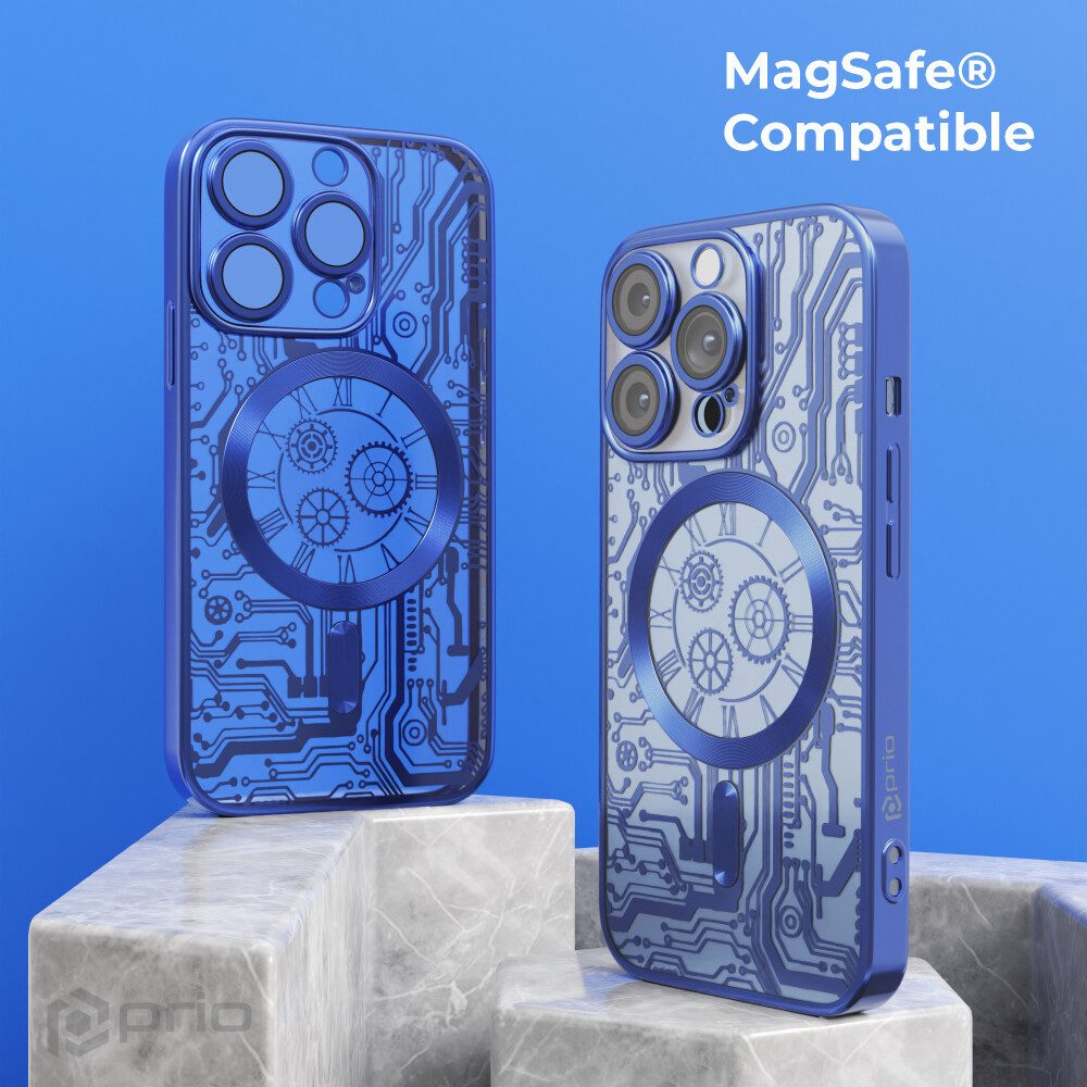 prio Handytasche prio elegante Handyhülle MAG für iPhone 11 Pro blau (Hard Cover)