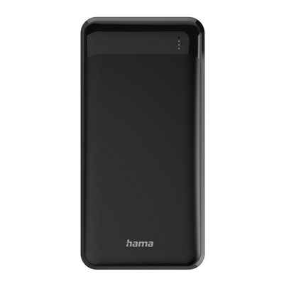 Hama Power Pack, 20000 mAh, 1x USB C, 2x USB A, Schwarz Powerbank 20000 mAh (3,7 V)