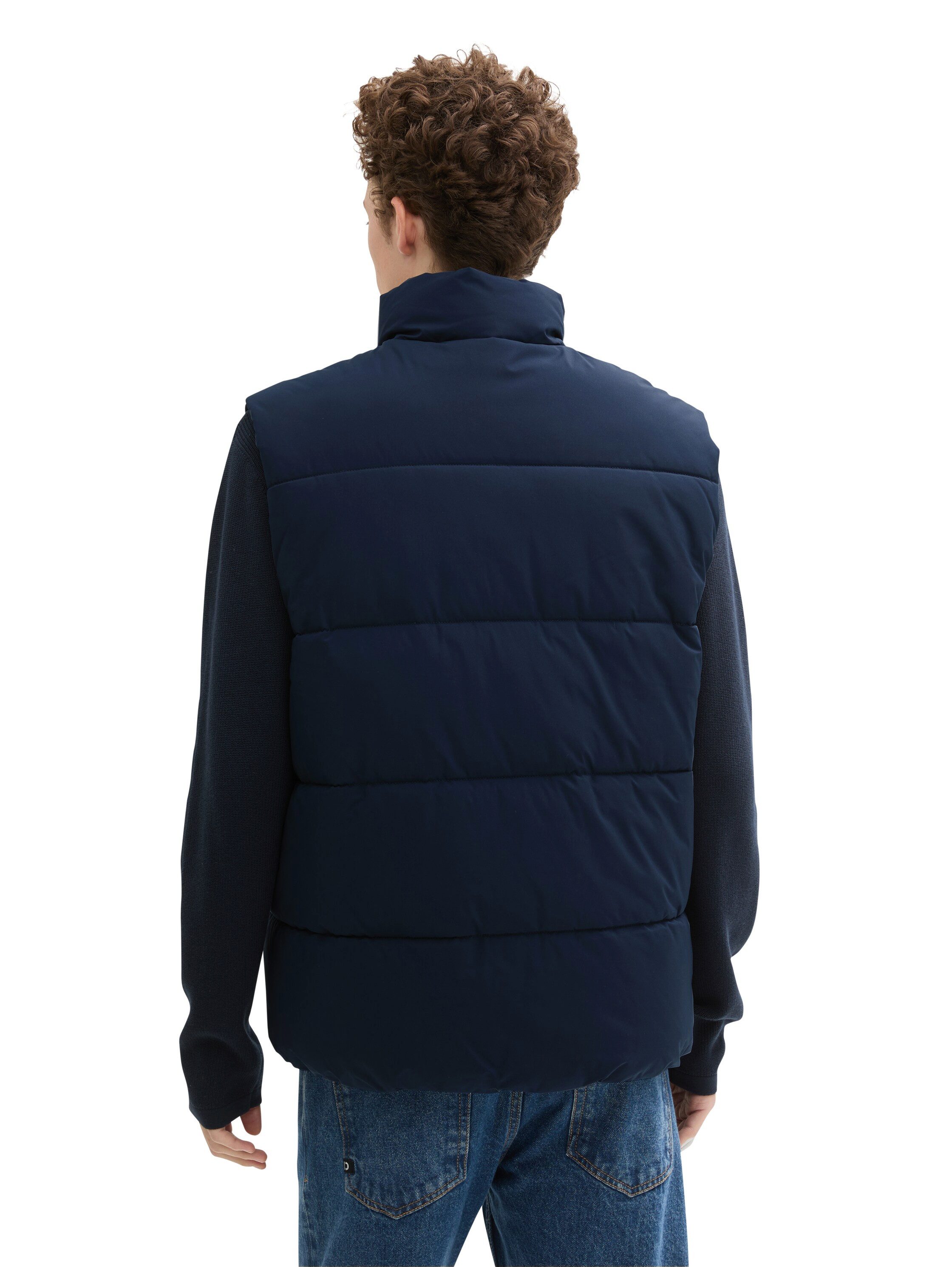 TOM TAILOR Denim Steppweste mit Stehkragen günstig online kaufen