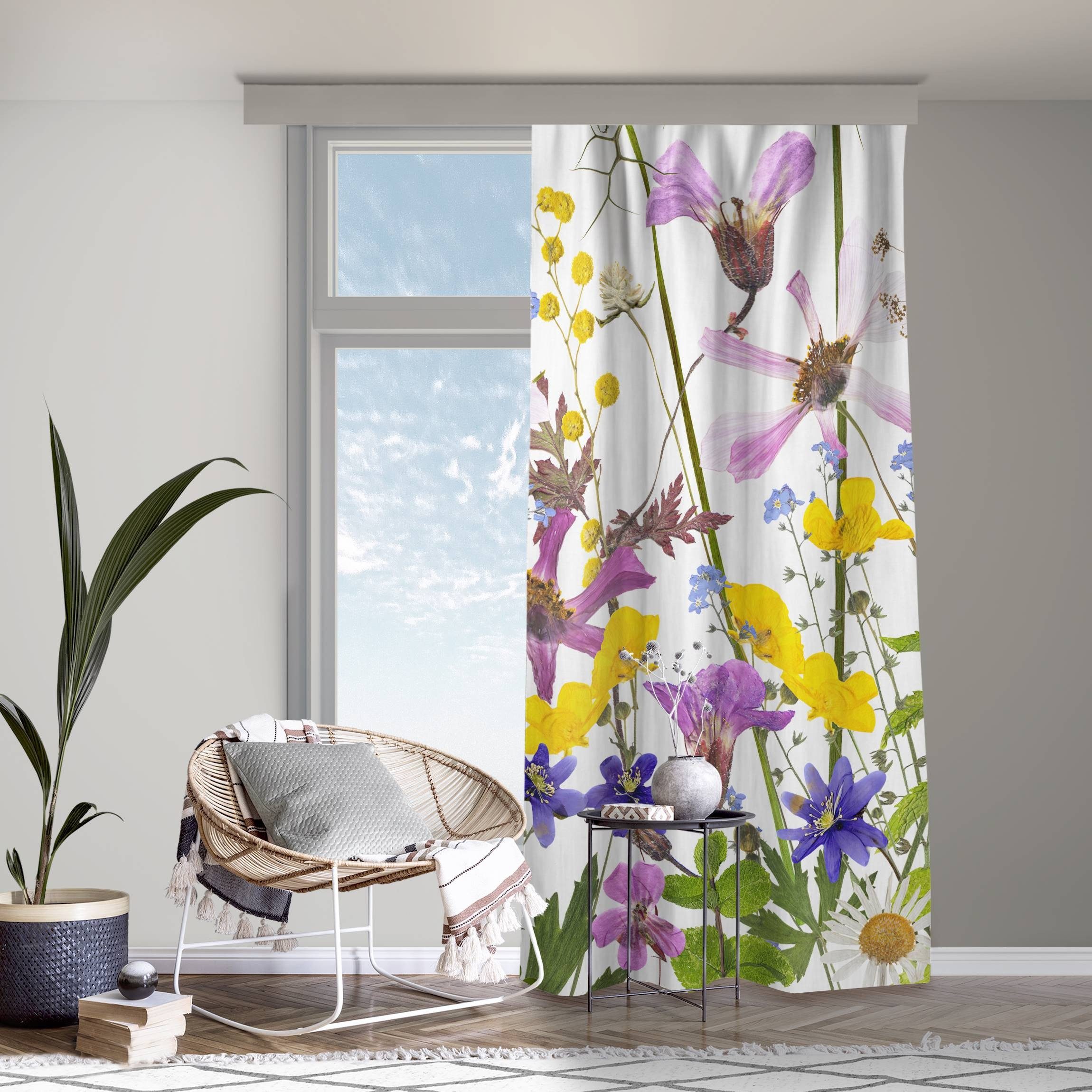 Bilderdepot24 Vorhang Gardine Blumen Natur Modern günstig online kaufen