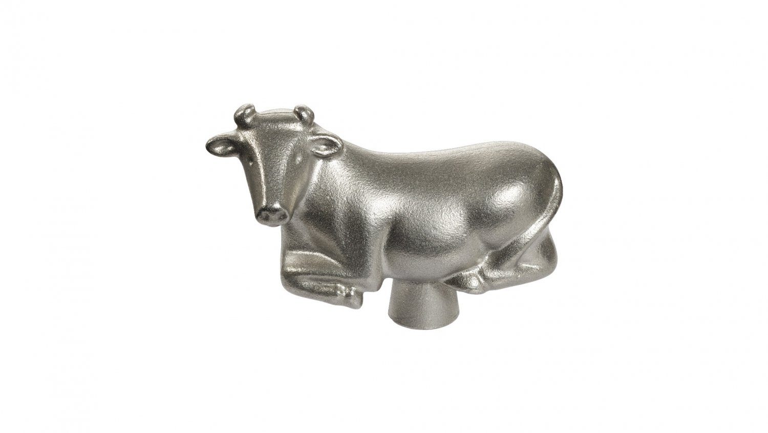 Deckelgriff Staub Knauf, Edelstahl Kuh Farbe Silber (1-St)