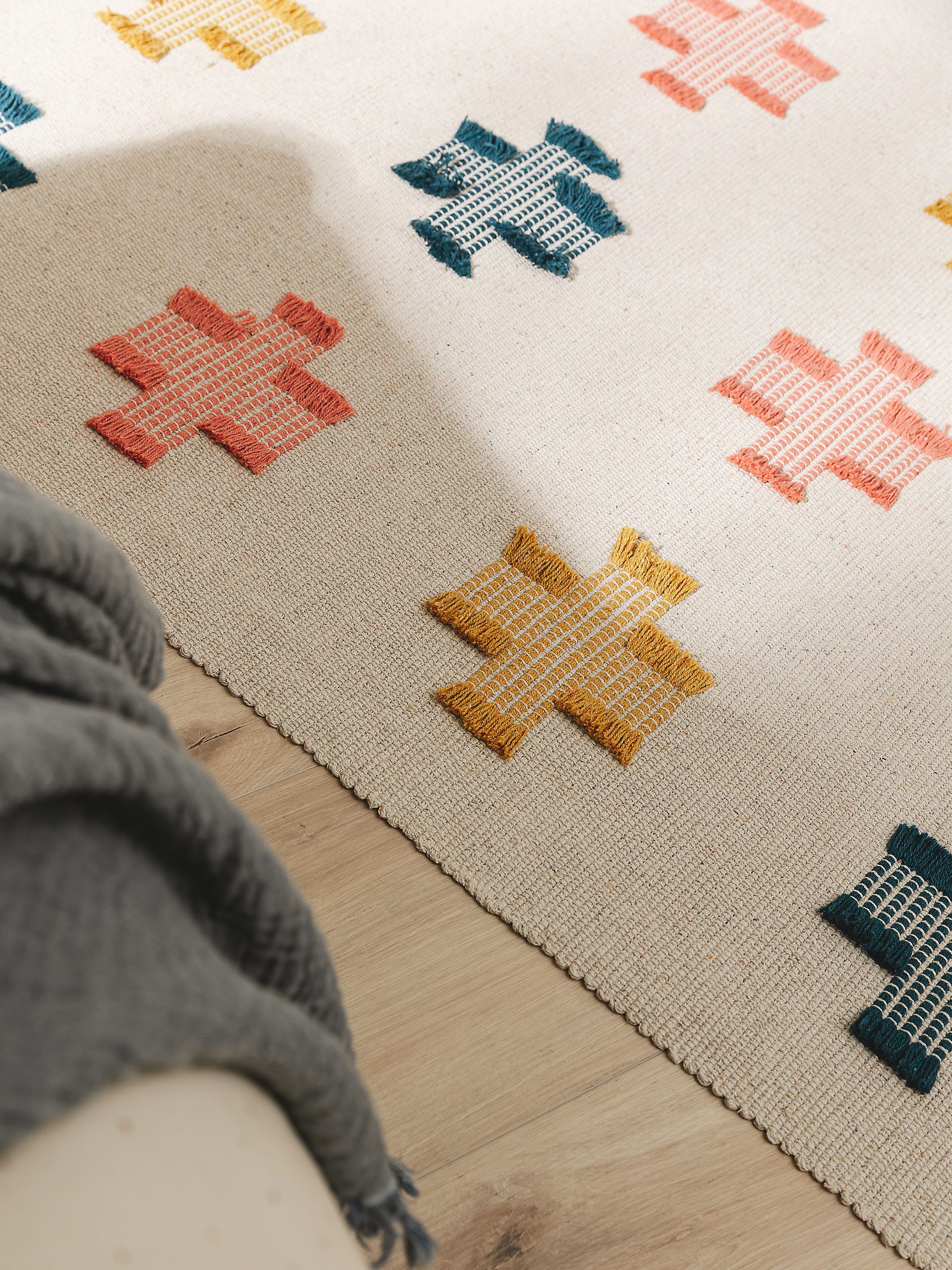 benuta Kinderteppich Pauli, rechteckig, Höhe: 11 mm, Kunstfaser, Berber, Ethno-Style, Wohnzimmer
