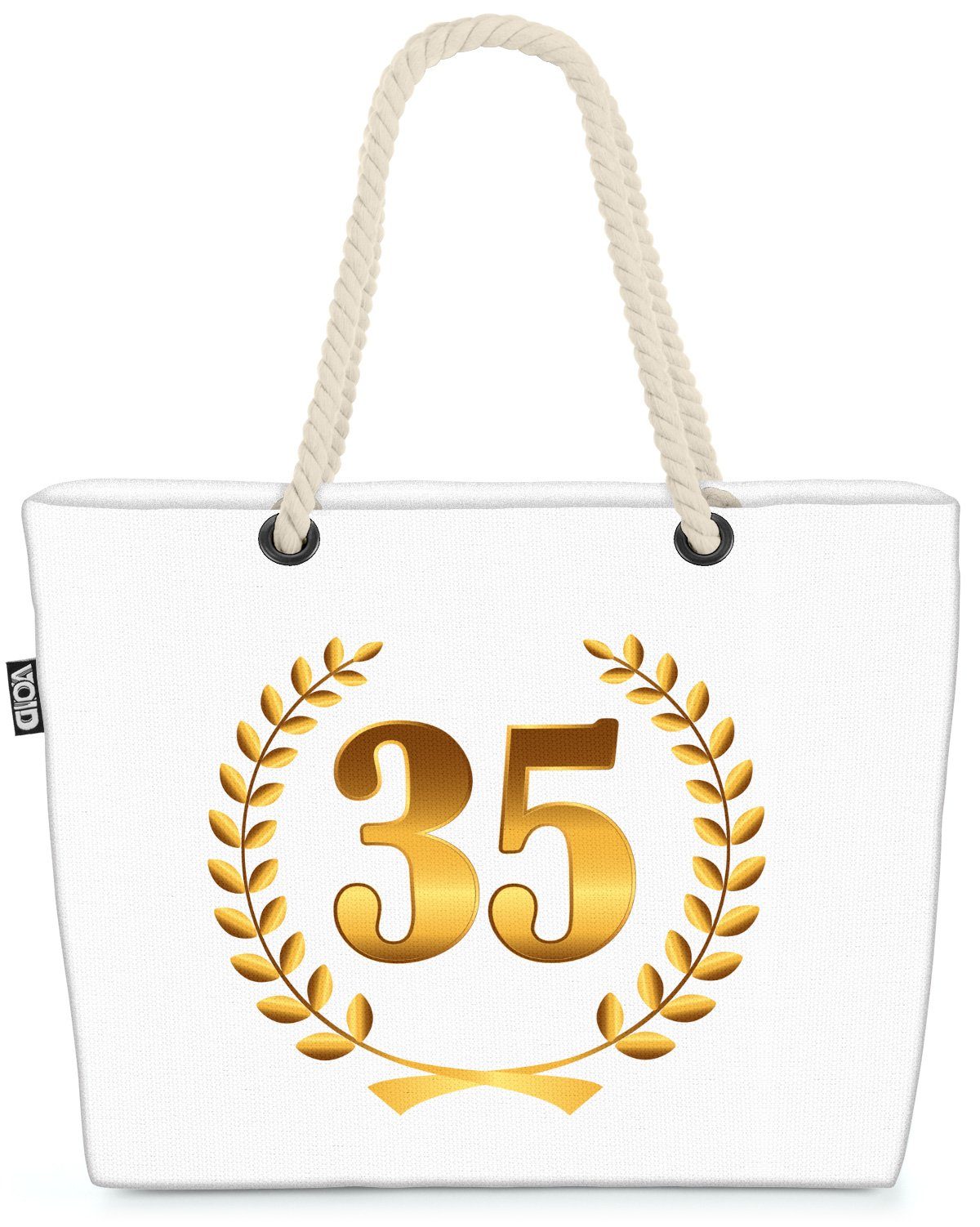 Jahre Jubiläum Kranz 35 Geburtstag VOID Geburtstag Hochzeit Strandtasche (1-tlg), Jubiläum Jahre