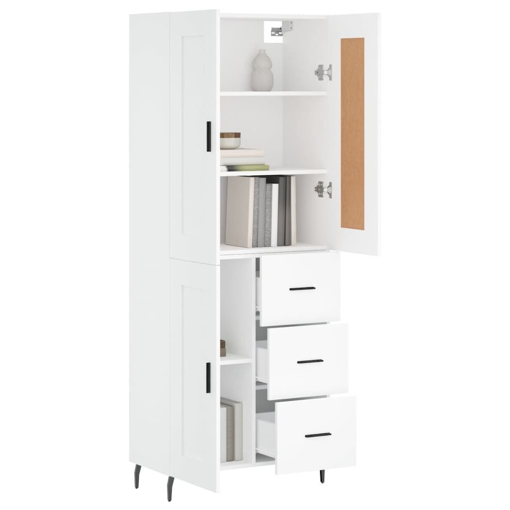 vidaXL Highboard Highboard Weiß 69,5x34x180 cm günstig online kaufen