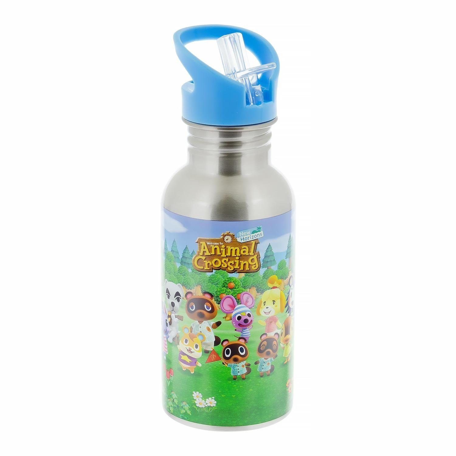 Paladone Thermoflasche Charakter Crossing auslaufsicher, Animal Merchandise Trinkflasche, Flasche liz