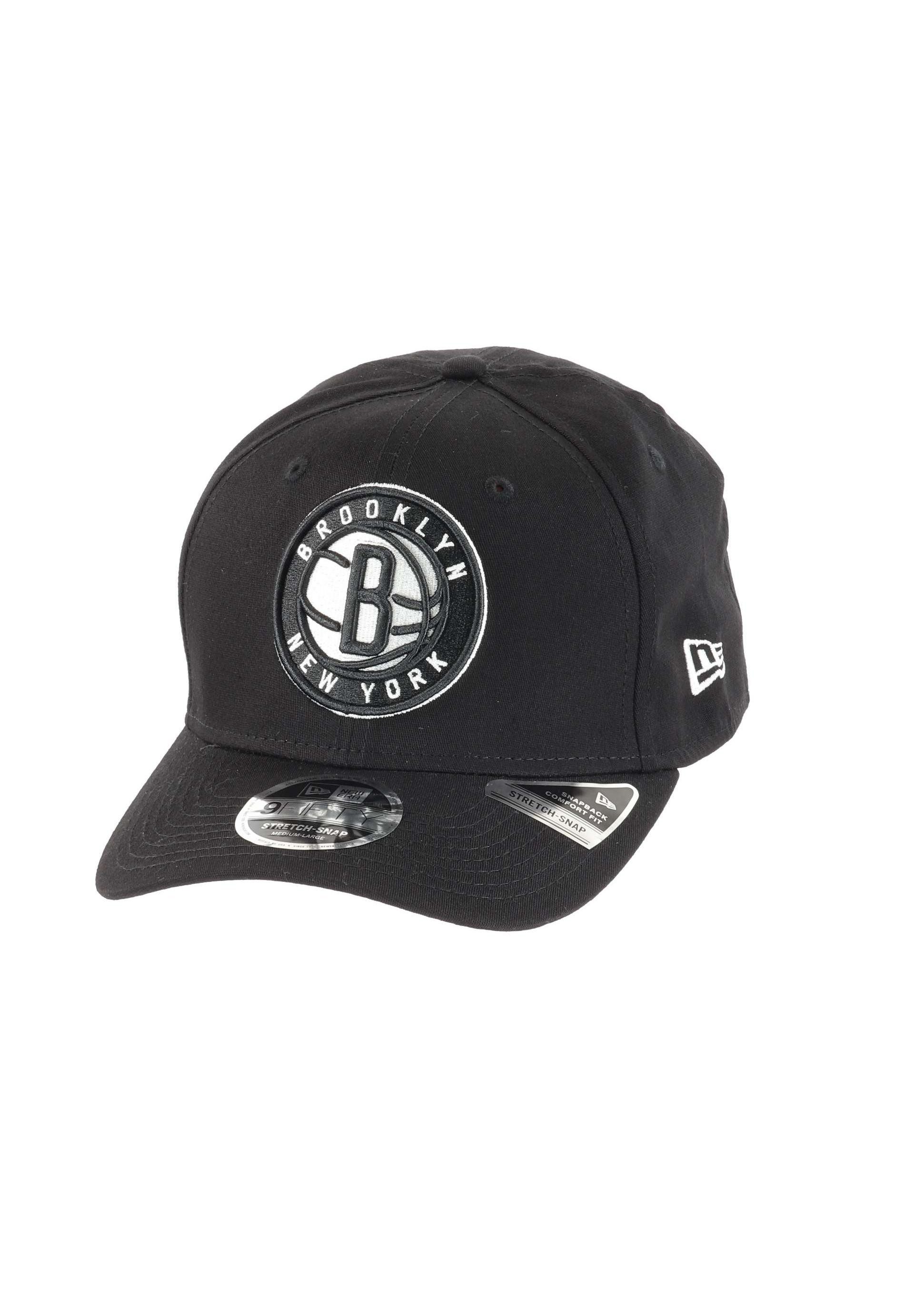 Baseball Cap Brooklyn Nets NBA Team Colour Black 9Fifty Stretch Snapback Cap New Er