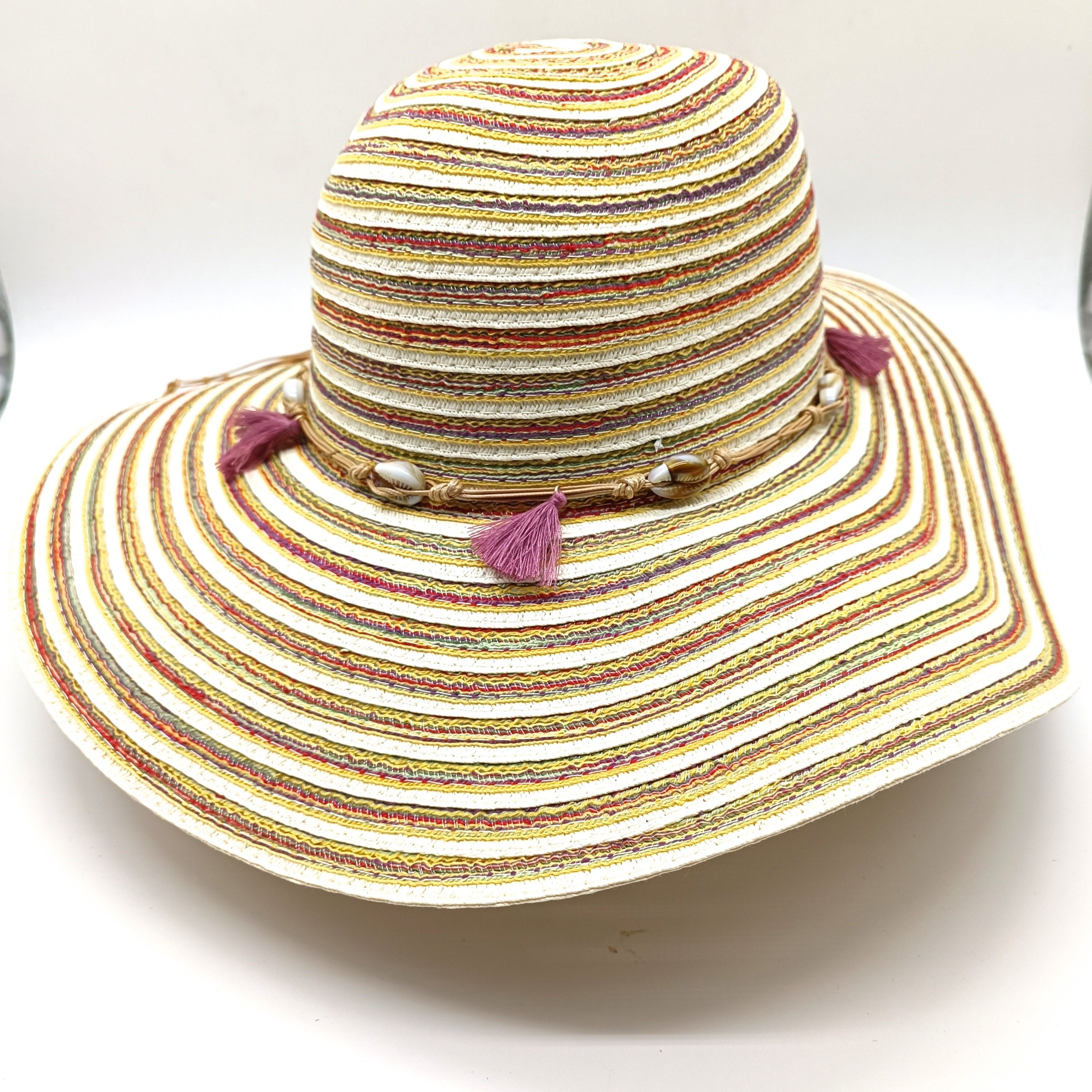 Strohhut Santa Fe Hat red/green