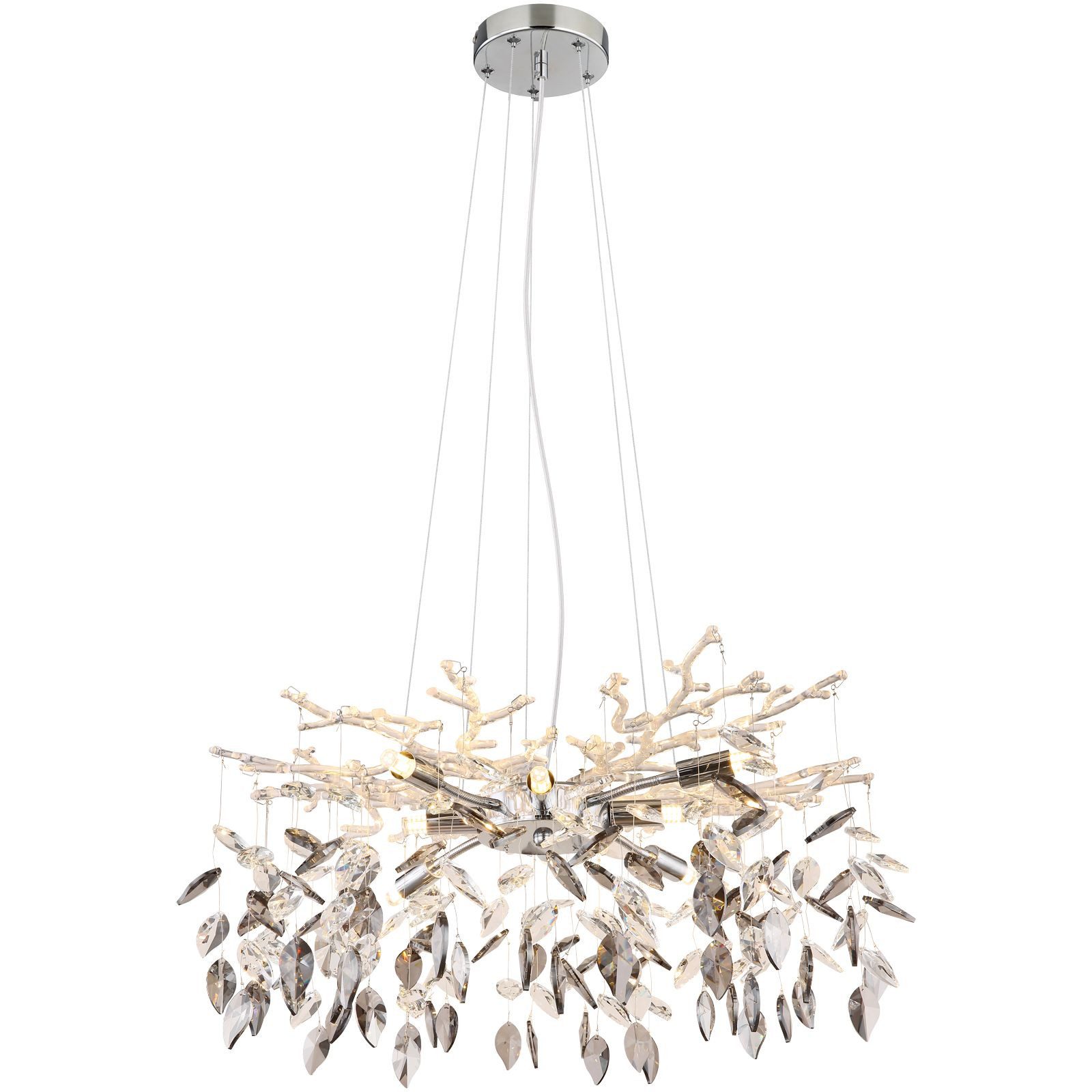 GLOBO LIGHTING Hängeleuchte Hängelampe Esszimmer Kristalle günstig online kaufen