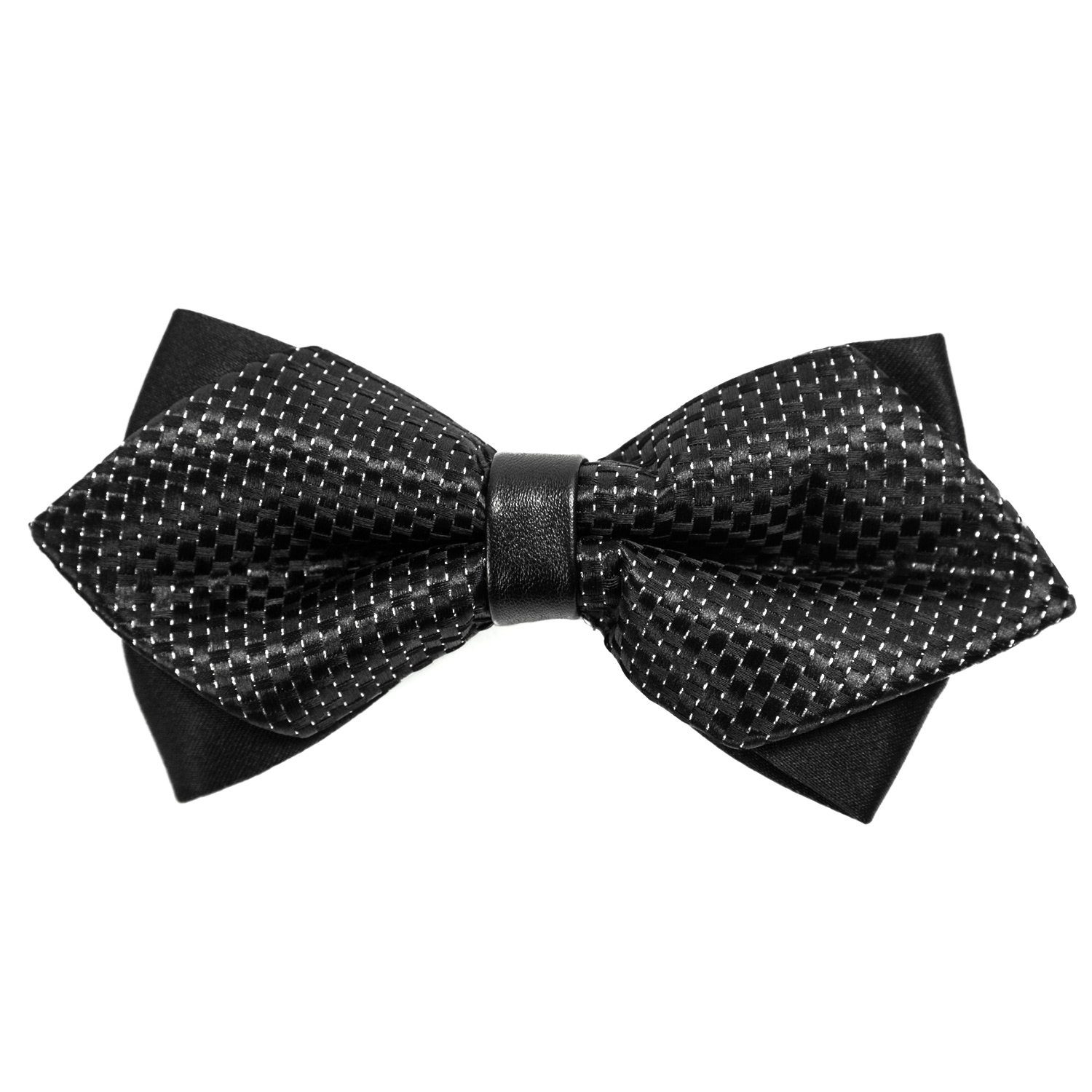DonDon Fliege spitze Schleife im Retro Look (Packung, 1-St., 1x Herrenfliege) bereits gebunden, verstellbar, Retro-Look