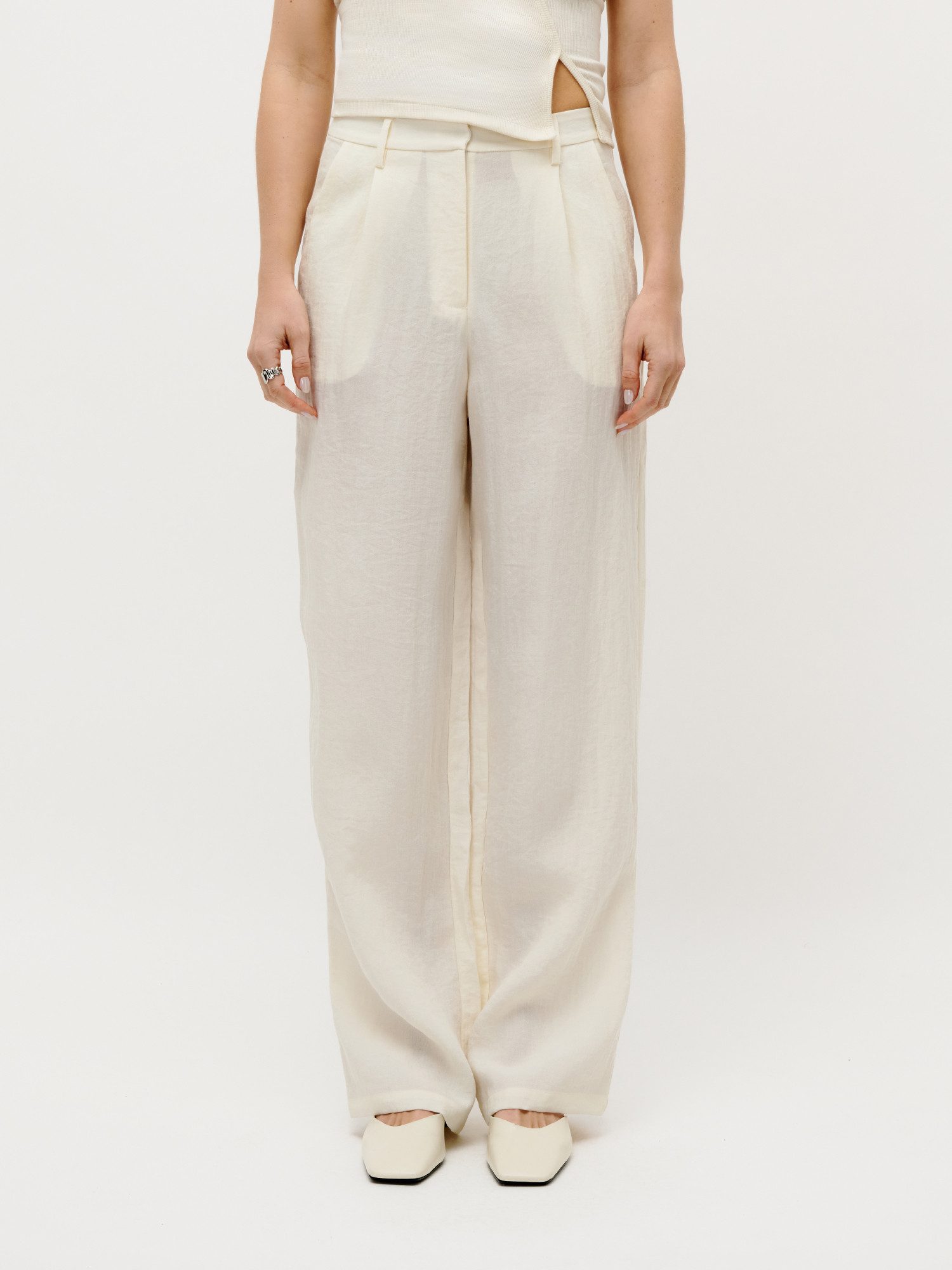 LeGer Stoffhose Thorina, LeGer by Lena Gercke Materialmix aus Viskose und Leinen