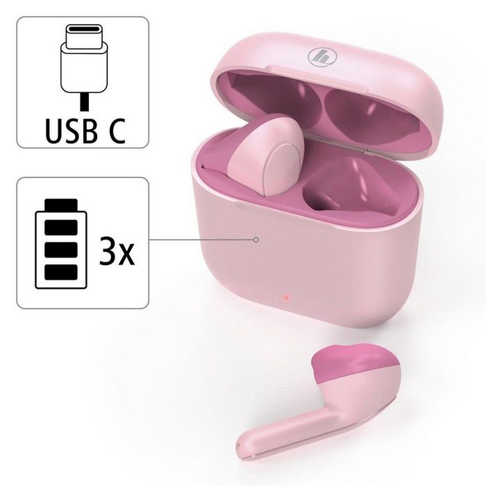 Hama Bluetooth®-Kopfhörer "Freedom Light" in ear Earbuds Sprachsteuerung Bluetooth-Kopfhörer (Freisprechfunktion Sprachsteuerung True Wireless True Wireless TWS)