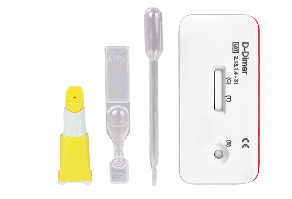 CLEARTEST D-Dimer Schnelltest D-Dimer Schnelltest Fibrinolyse, Spar-Set 1-St., Thrombose und Lungenembolie Diagnose