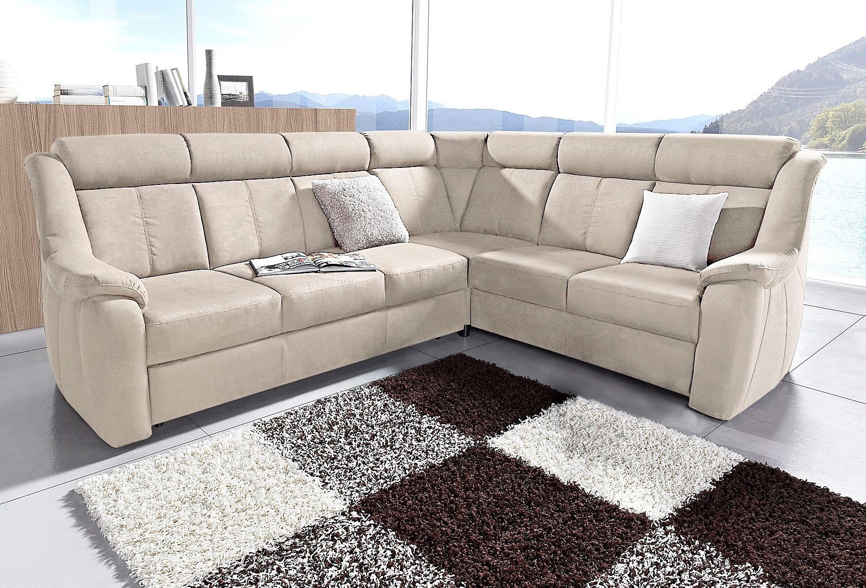 sit&more Ecksofa "Basel L-Form", wahlweise mit Relaxfunktion günstig online kaufen