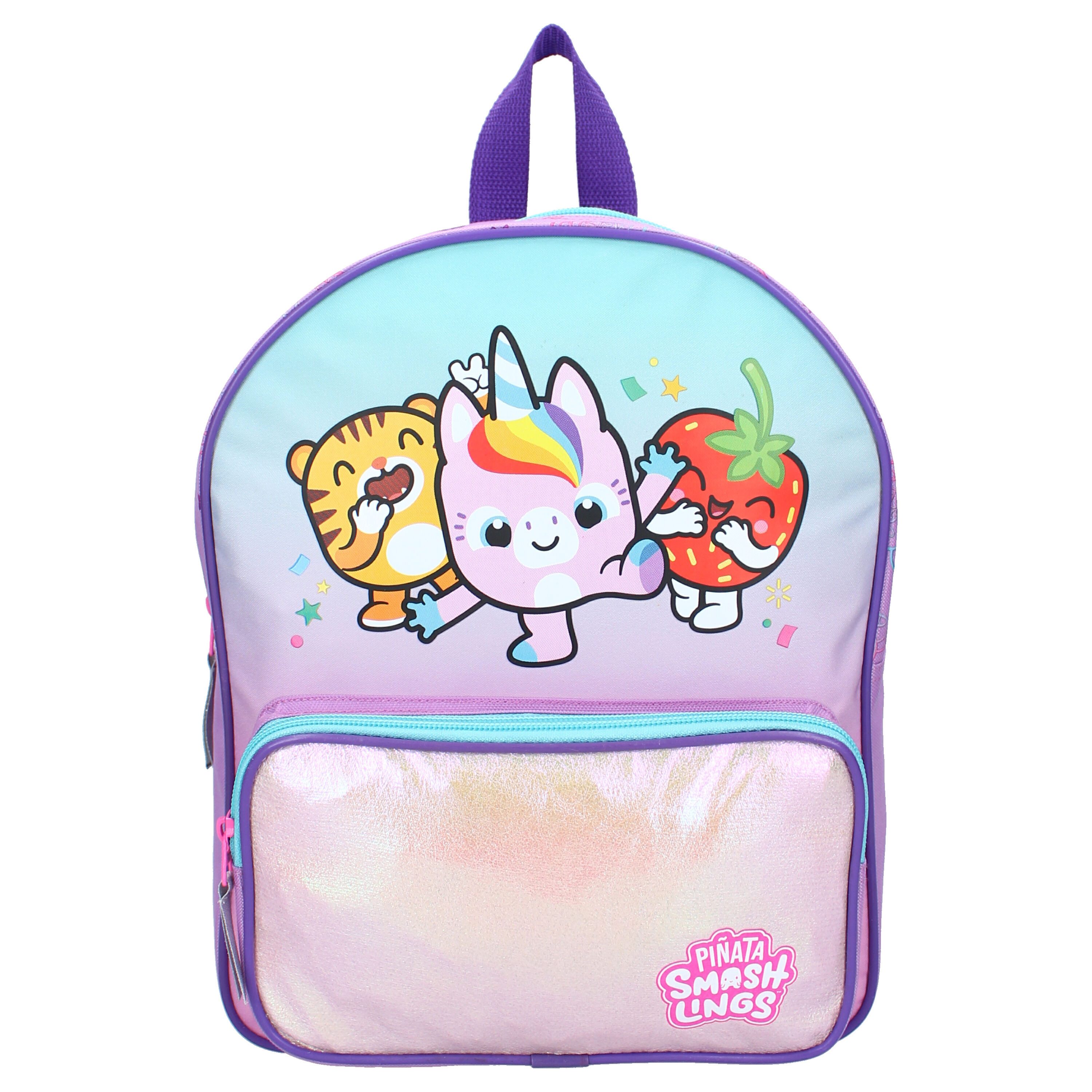 Piñata Smashlings Kinderrucksack Kinder Rucksack – Lila Schulranzen mit fröhlichem Motiv