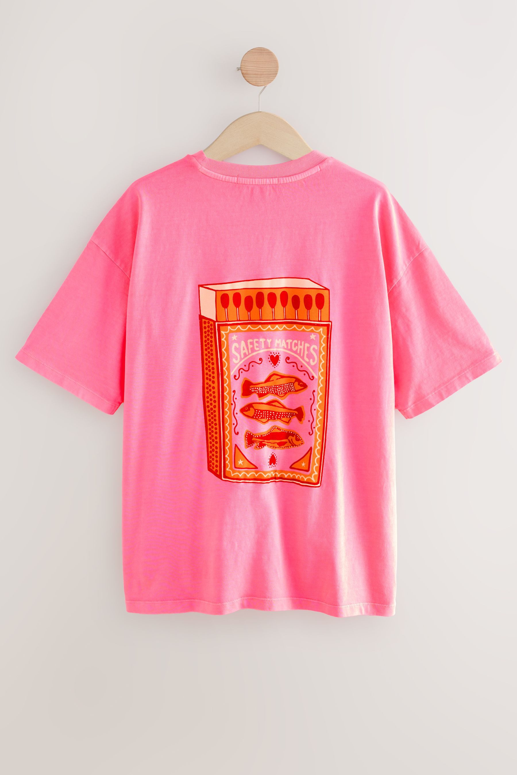 Next T-Shirt Oversize Fit Rundhals-T-Shirt, Sardine günstig online kaufen
