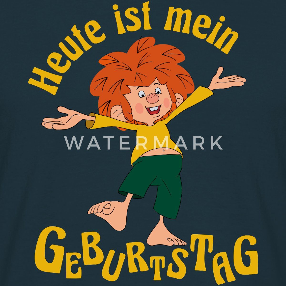 Spreadshirt T-Shirt Pumuckl Mit Spruch Heute ist Mein Geburtstag Männer T-S günstig online kaufen