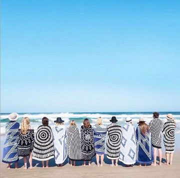 CoolBlauza Strandtücher Überwurf Cape Rundes Strandtuch/Strandtücher, (1-St), Für Reise zum Strand Und Innen-Dekoration