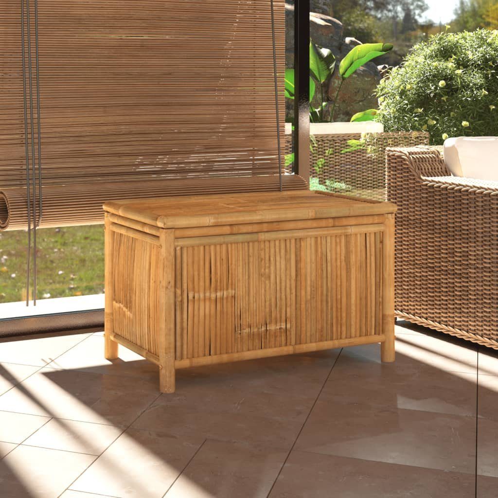 furnicato Gartenbox Gartentruhe 90x52x55 cm Bambus