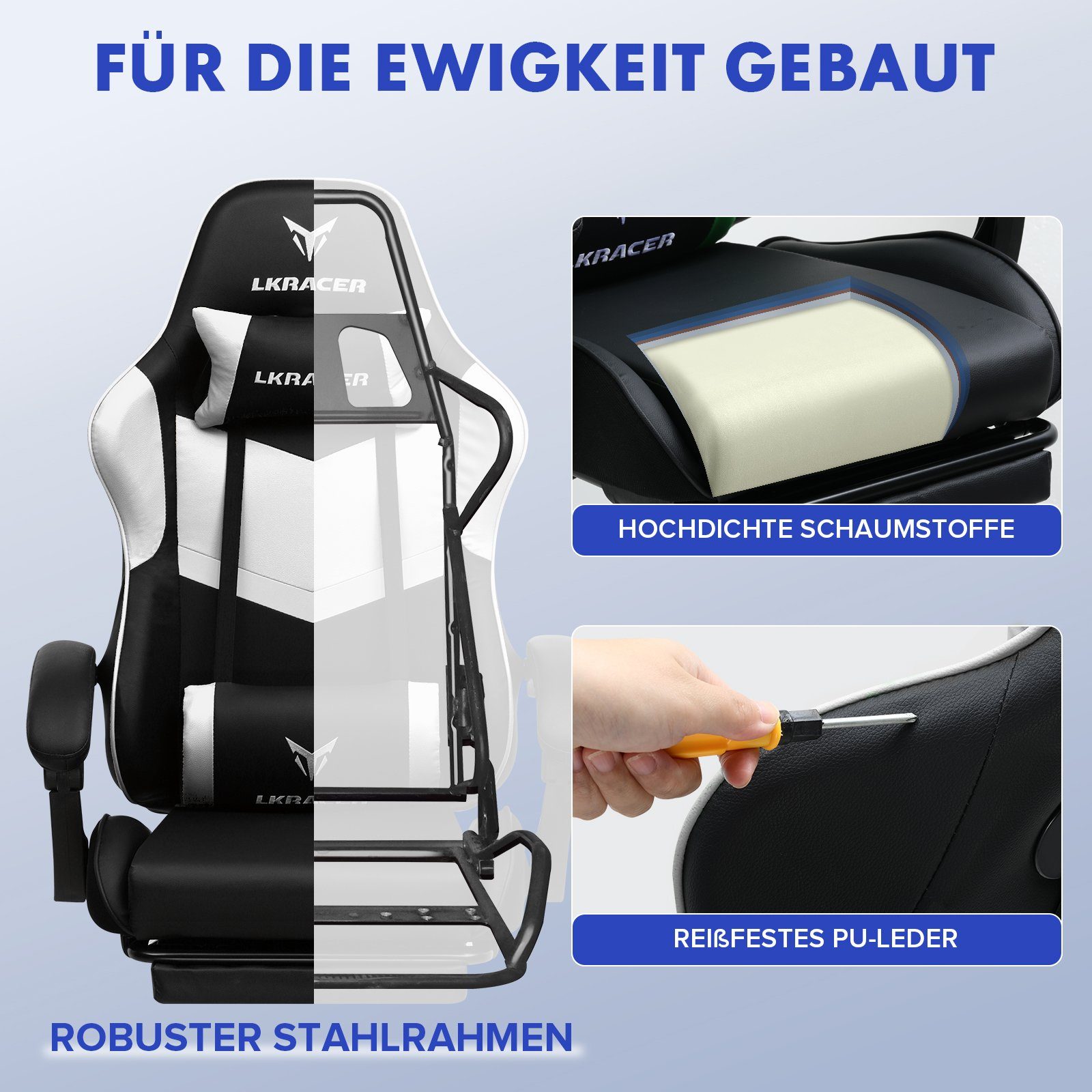 LUCKRACER Gaming-Stuhl Gaming Chair Bürostuhl Ergonomisch günstig online kaufen