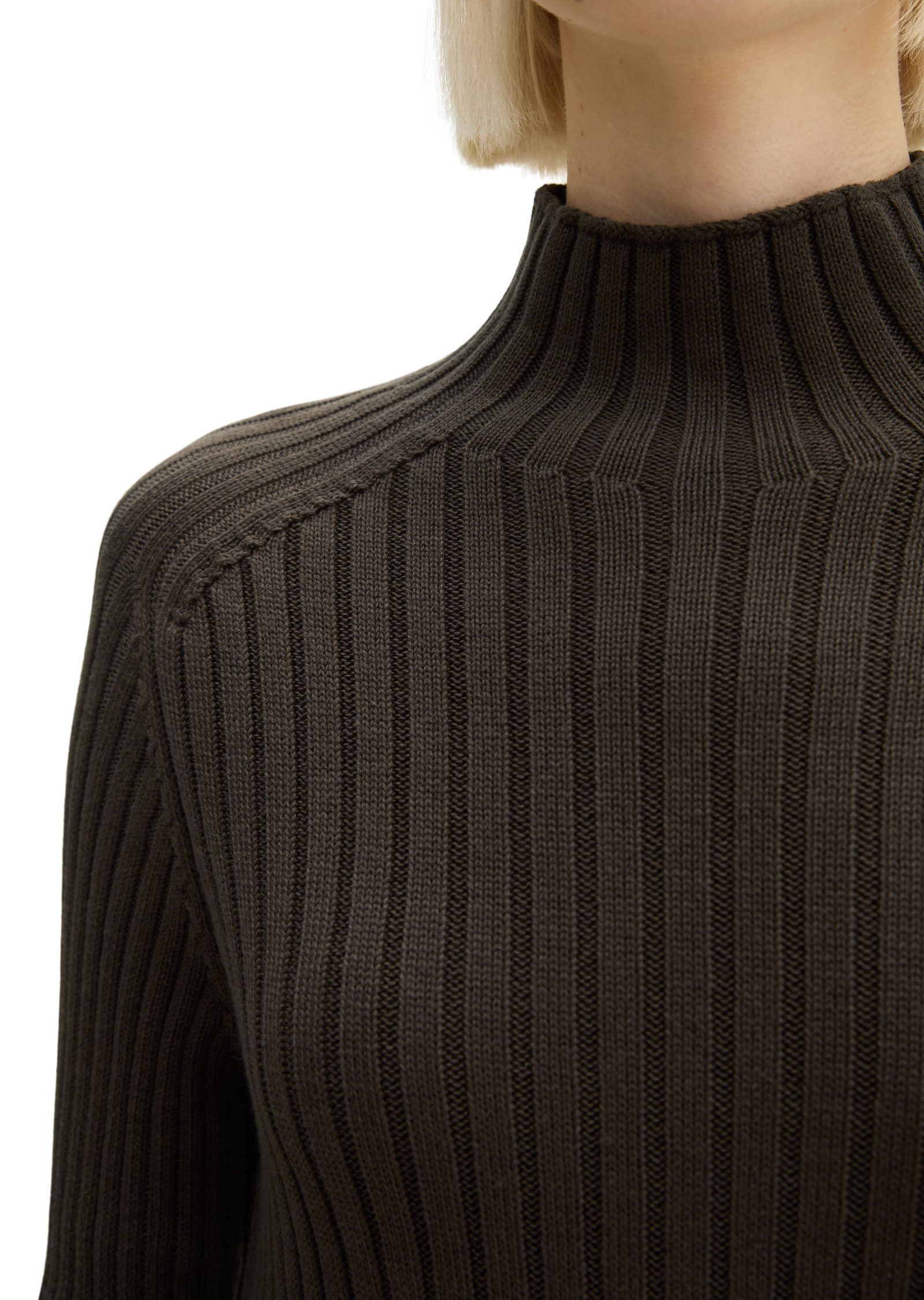 Marc O'Polo Stehkragenpullover aus Heavy Weight Cotton – Bild 4 von 5