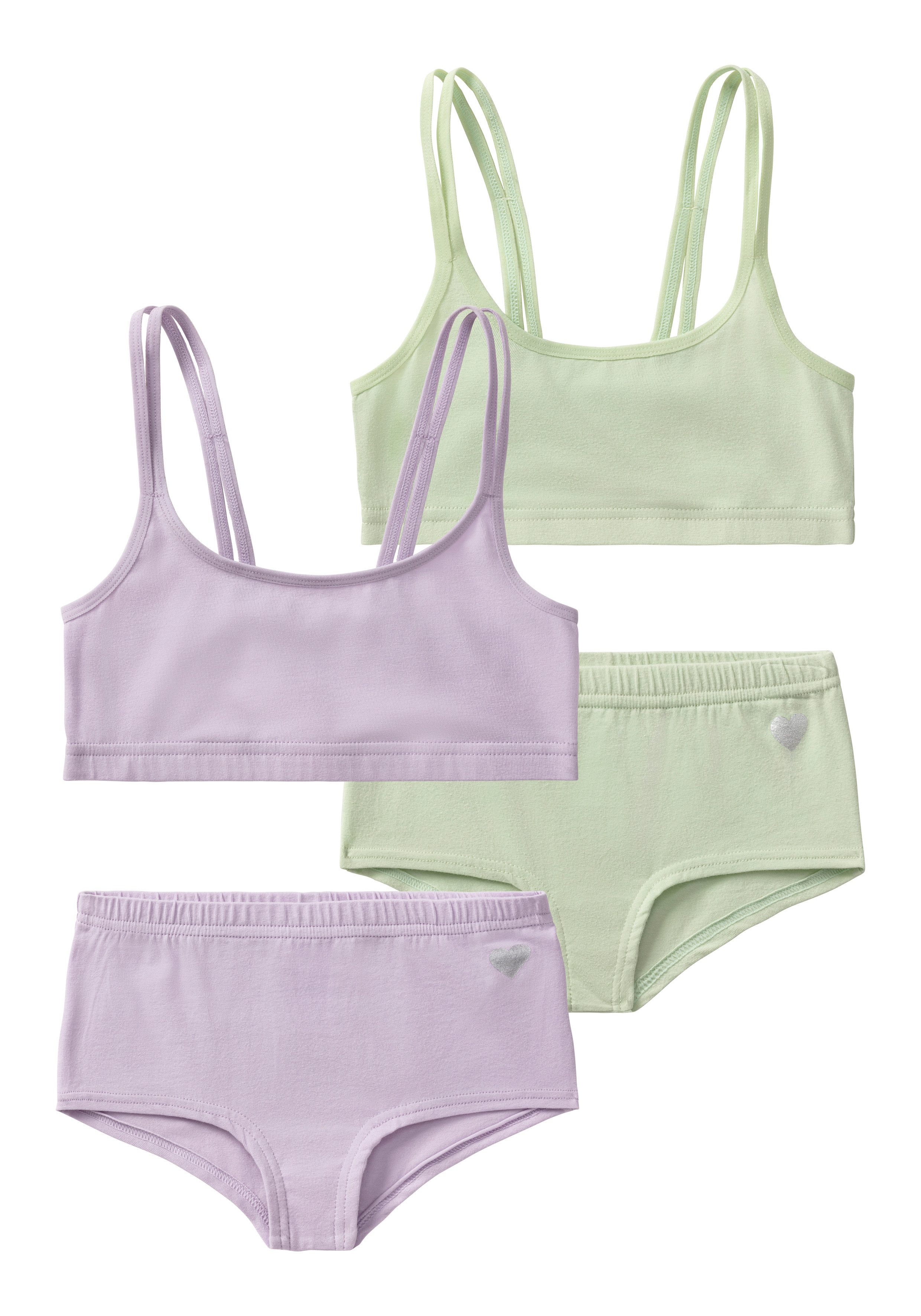 Buffalo Set: Bustier (Packung, 4-tlg., mit Panty) klassisch in schlichtem Design