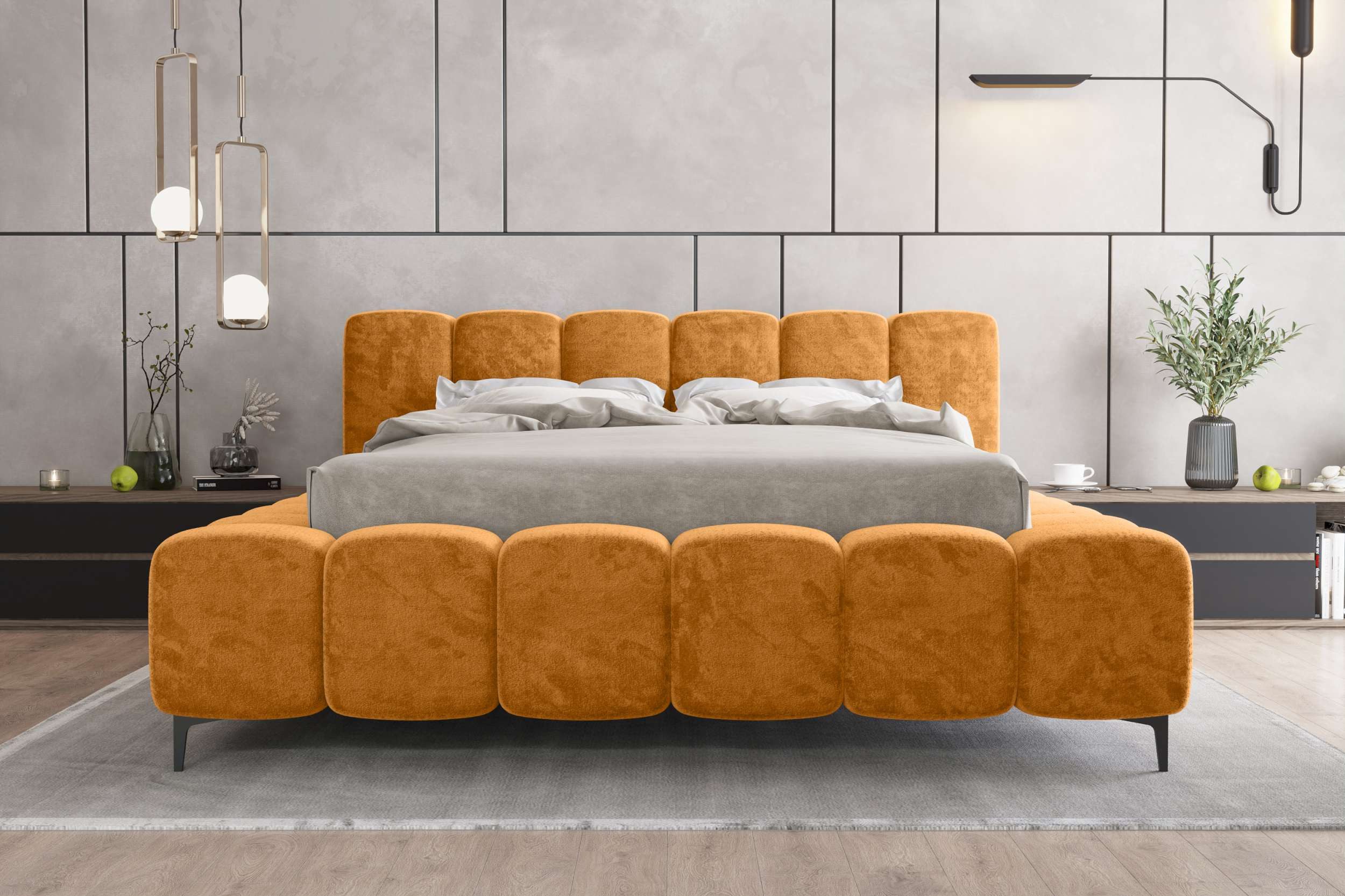 99rooms Polsterbett Cozy (Schlafzimmerbett, Bett), 140/160/180x200 cm, mit günstig online kaufen