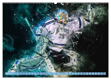 CALVENDO Wandkalender Eishockey - extrem cool (Premium, hochwertiger DIN A2 Wandkalender 2023, Kunstdruck in Hochglanz)