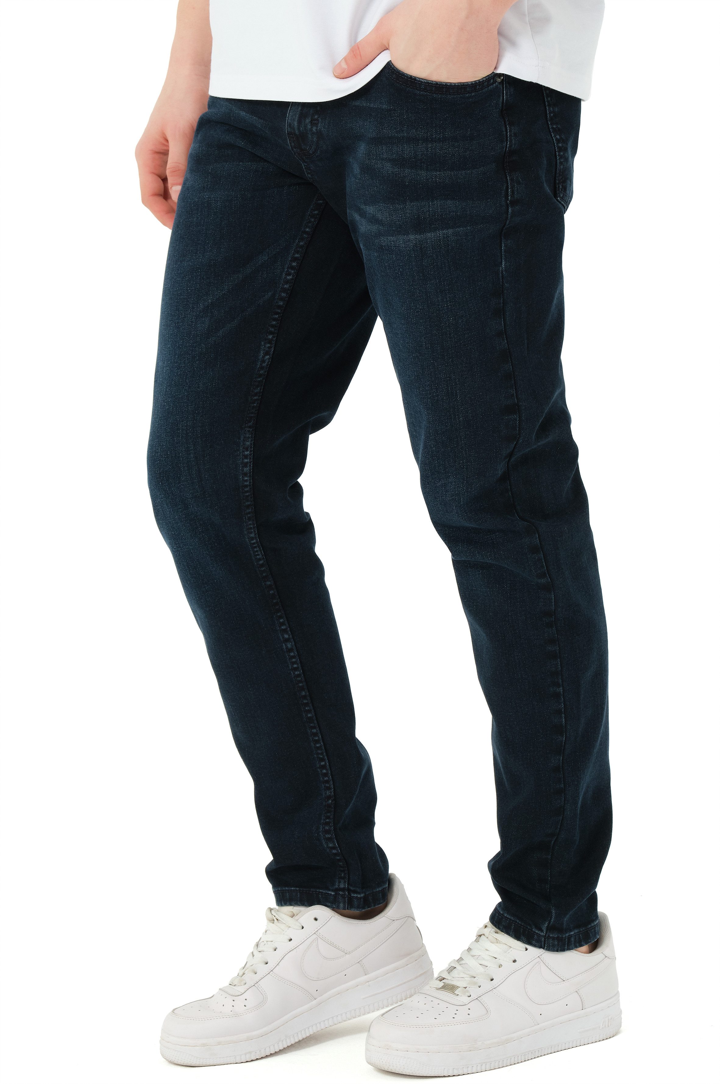 Smith & Solo Stretch-Jeans Hosen, Jeans Herren Slim Fit, Jeanshose 5-Pocket günstig online kaufen