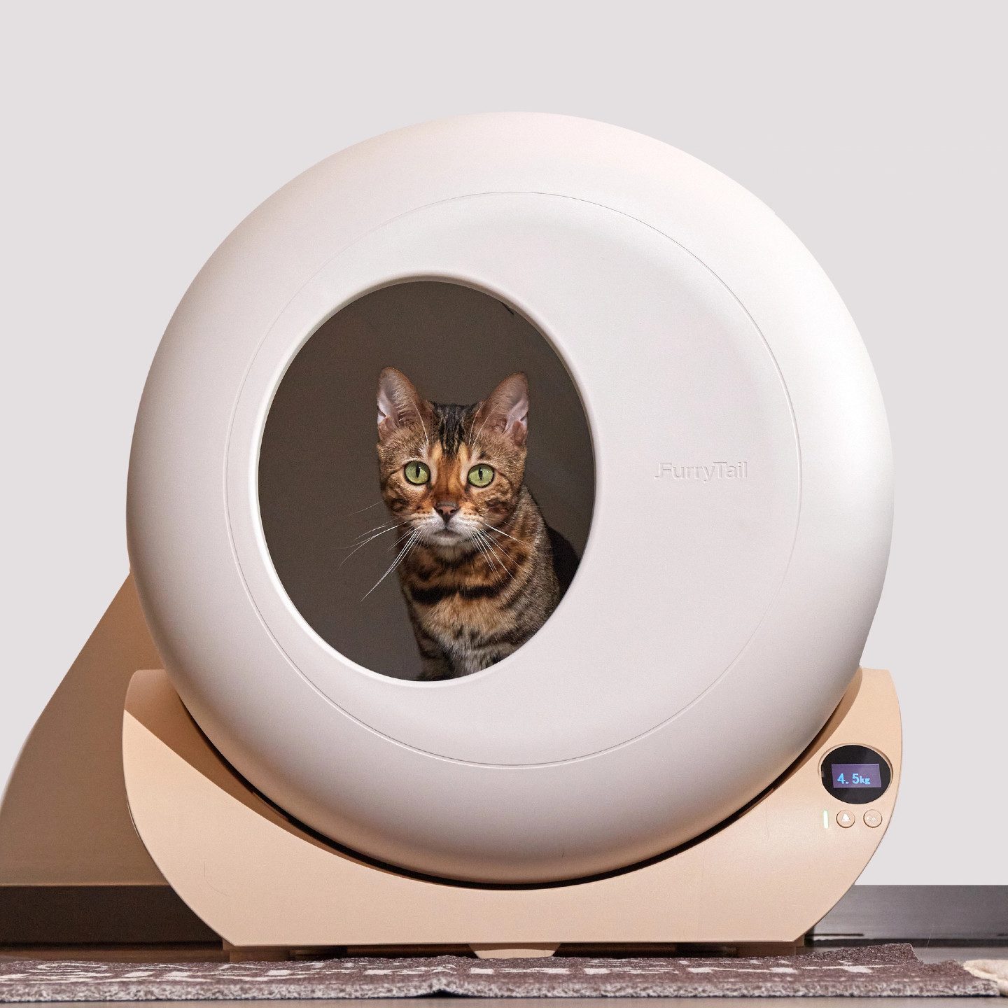 REDOM Katzentoilette Intelligentes Sensorsystem, Abnehmbarer Waschbehälter, Automatisches Katzenklo mit App, Nachtlicht