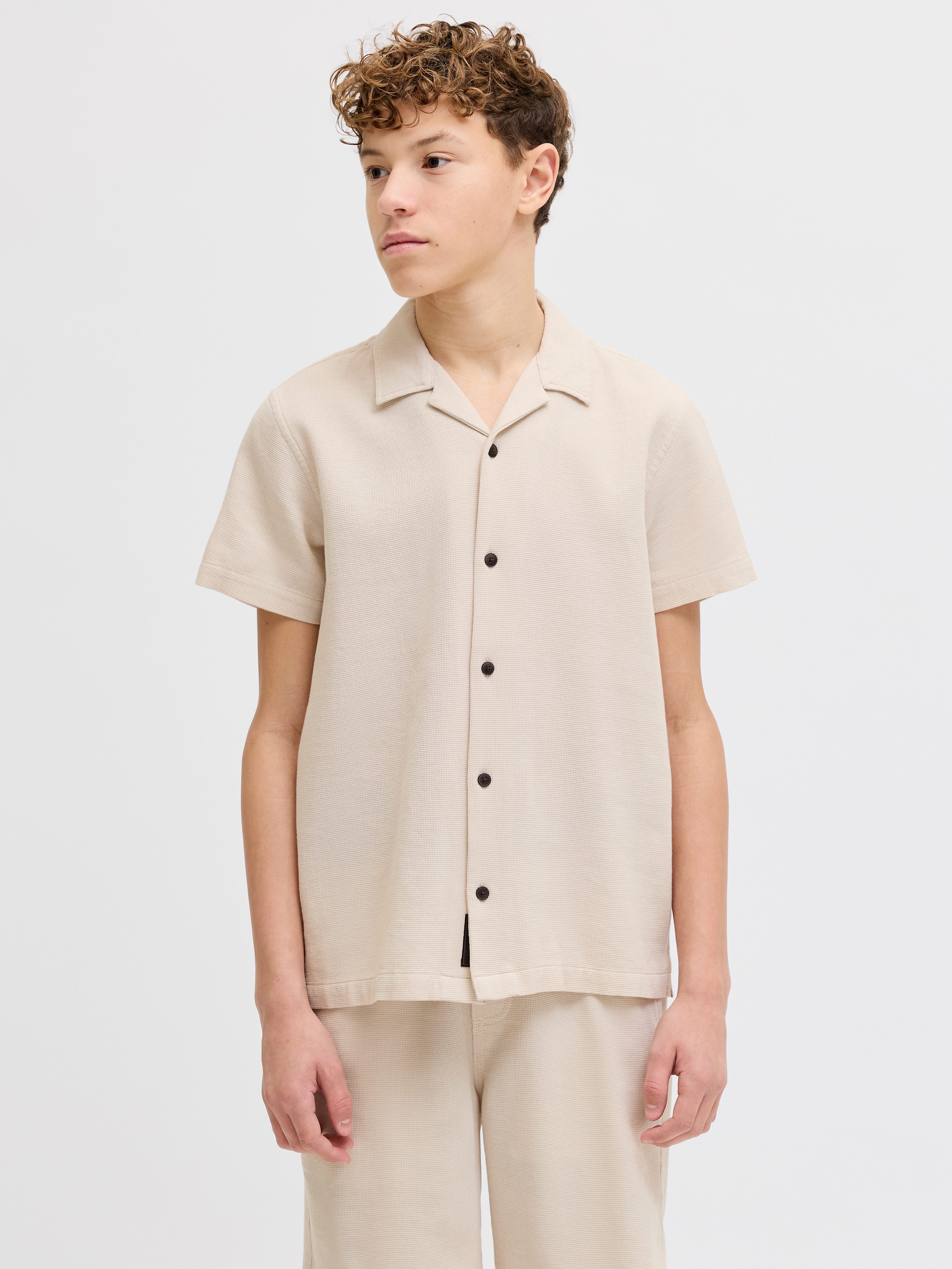 Kurzarmhemd JJGLOBAL WAFFLE RESORT SHIRT SS JNR