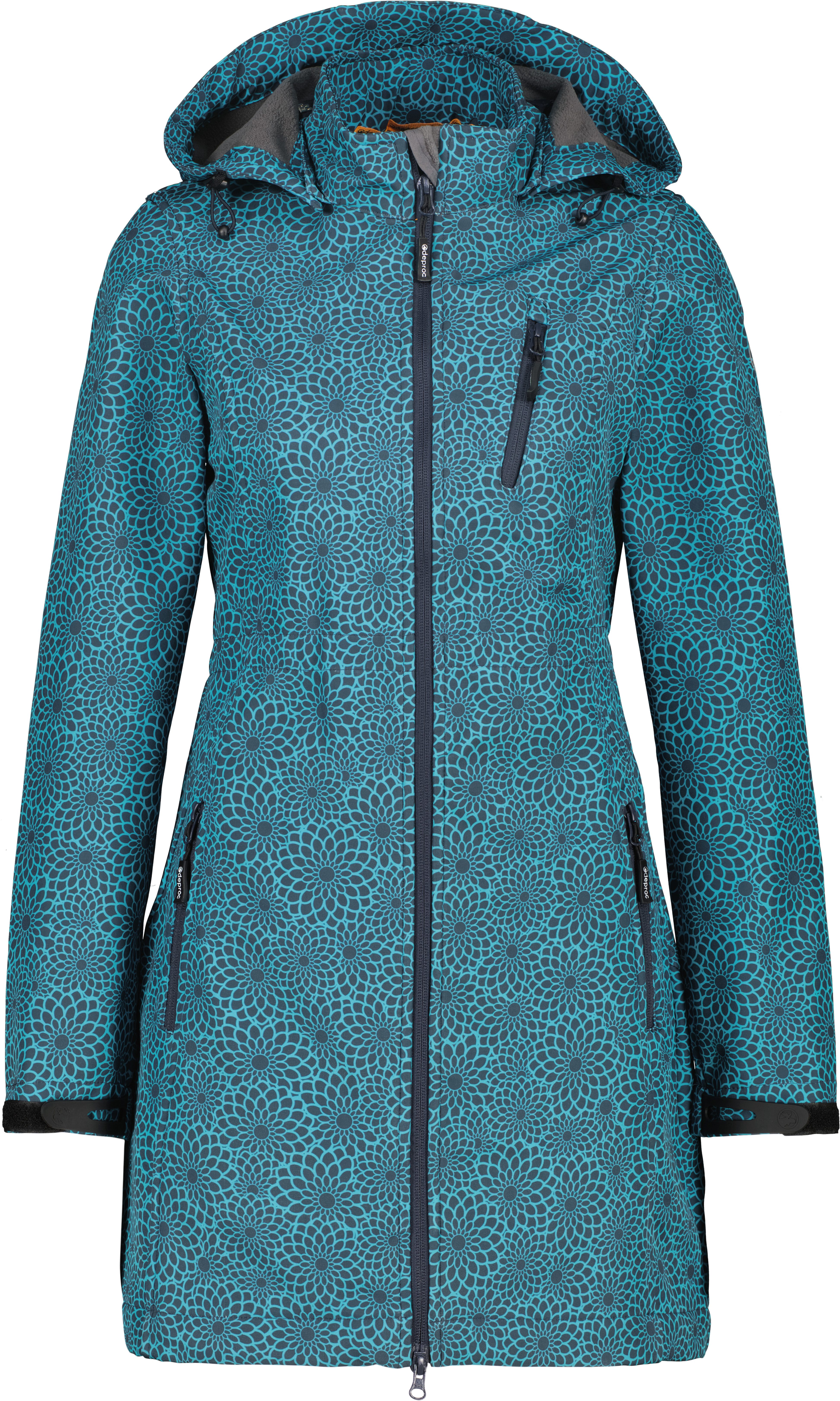 DEPROC Active Kurzmantel SHELBY LONG OS WMN Softshelljacke Longjacket auch in großen Größen erhältlich