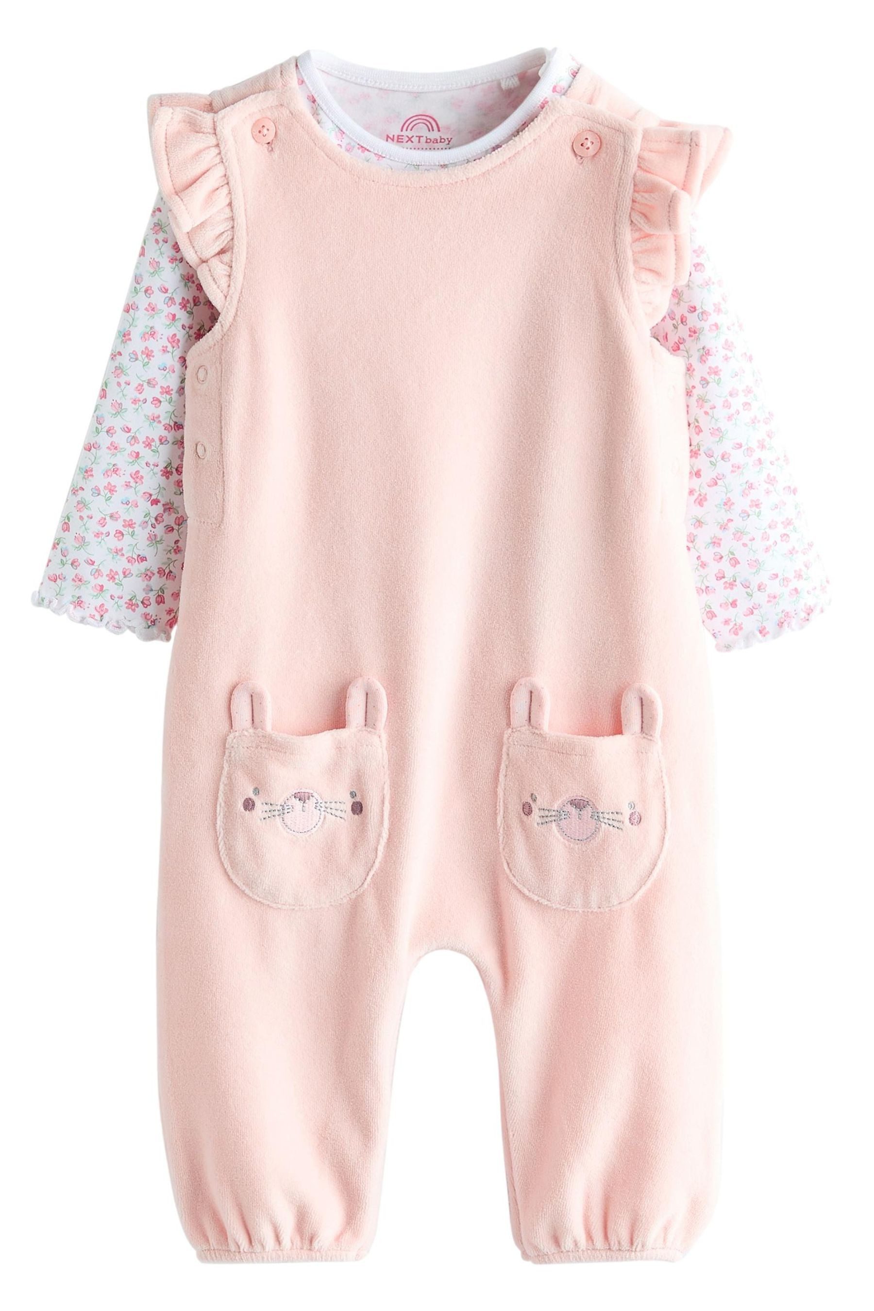 Next Body & Hose Baby-Latzhose und langärmliger Body im Set (2-tlg)