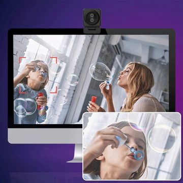 Diida Medien-Webcam,binokulare Kamera,4K,HD,Smart Keying,Fernbedienungen Full HD-Webcam (20x opt. Zoom)
