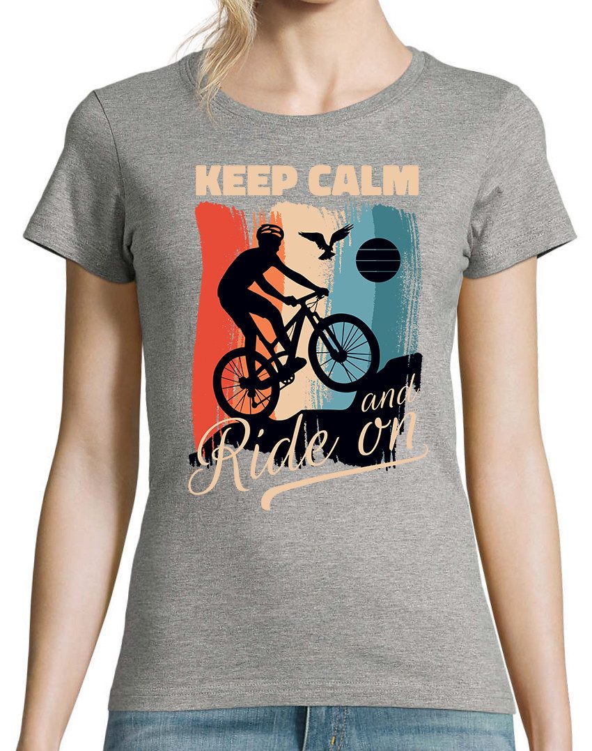 Youth Designz Print-Shirt Keep Calm Fahrrad günstig online kaufen