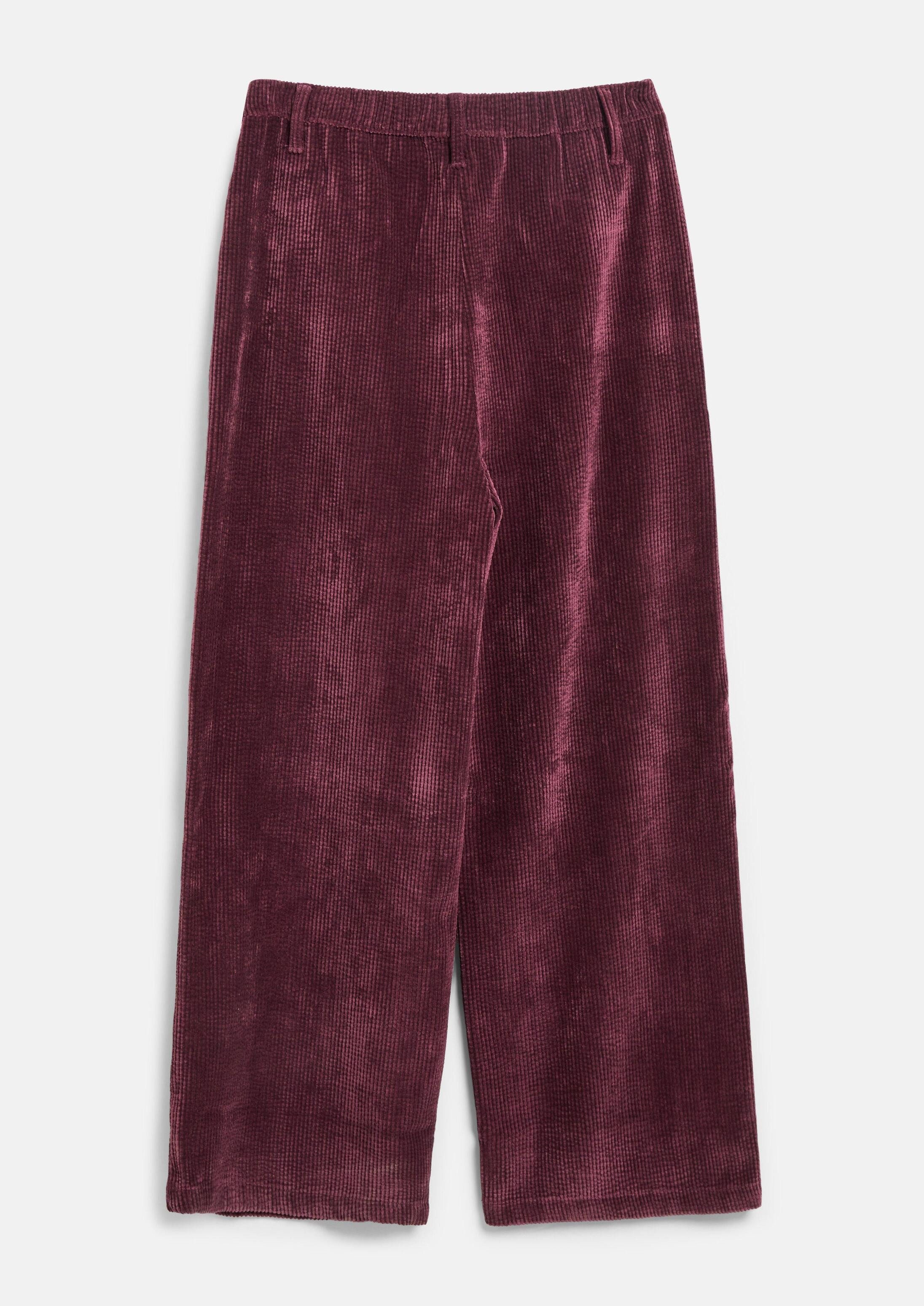 s.Oliver Chinos Hose WIDE LEG Wide-Leg-Hose mit Elastikbund aus Cord – Bild 2 von 4