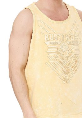 Rusty Neal Tanktop mit modernem Print