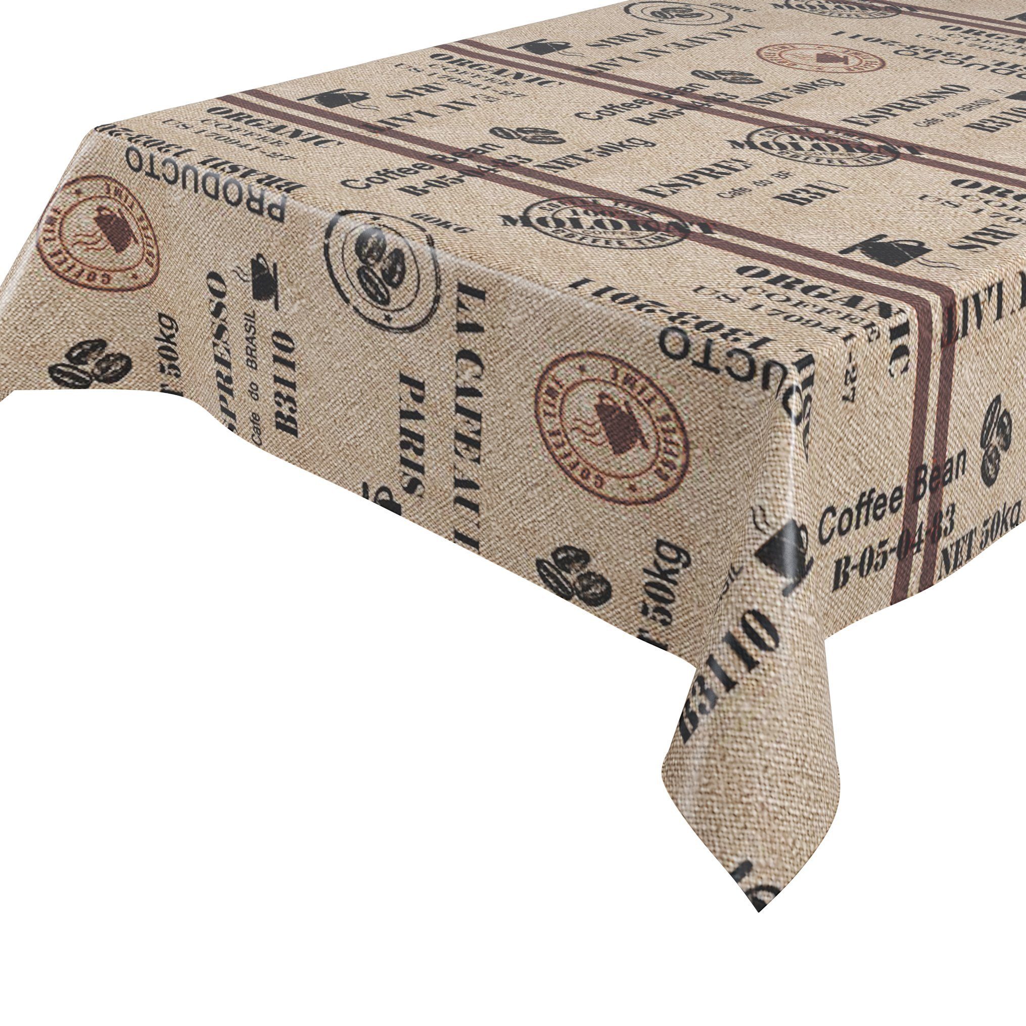 Beautex Tischdecke Wachstuchtischdecke glatt Brasil abwischbar günstig online kaufen