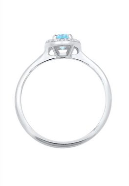 Elli DIAMONDS Verlobungsring Verlobungsring Topas Diamant (0.08 ct) 925 Silber