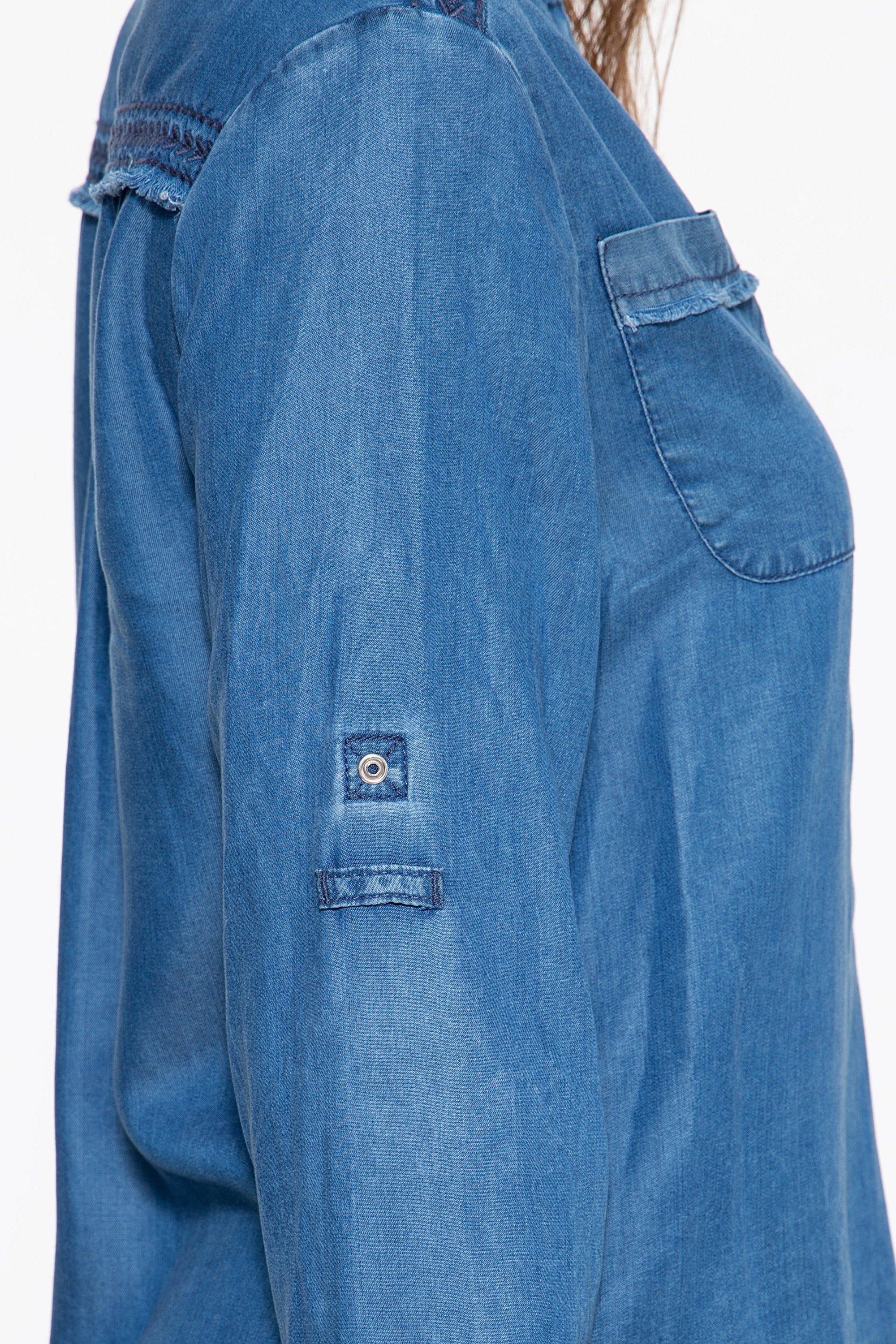 ATT Jeans Langarmbluse Selena mit offenen günstig online kaufen