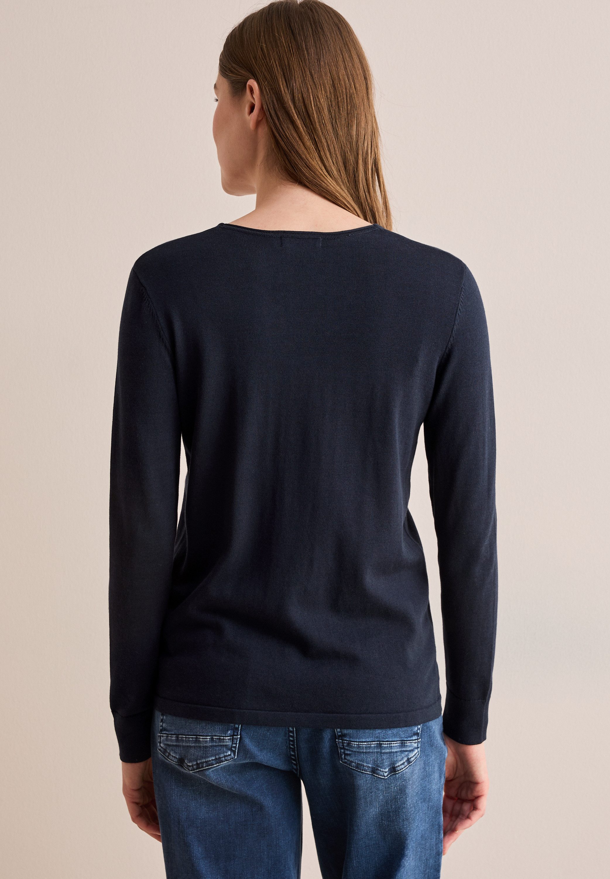 CECIL Strickpullover mit V-Ausschnitt